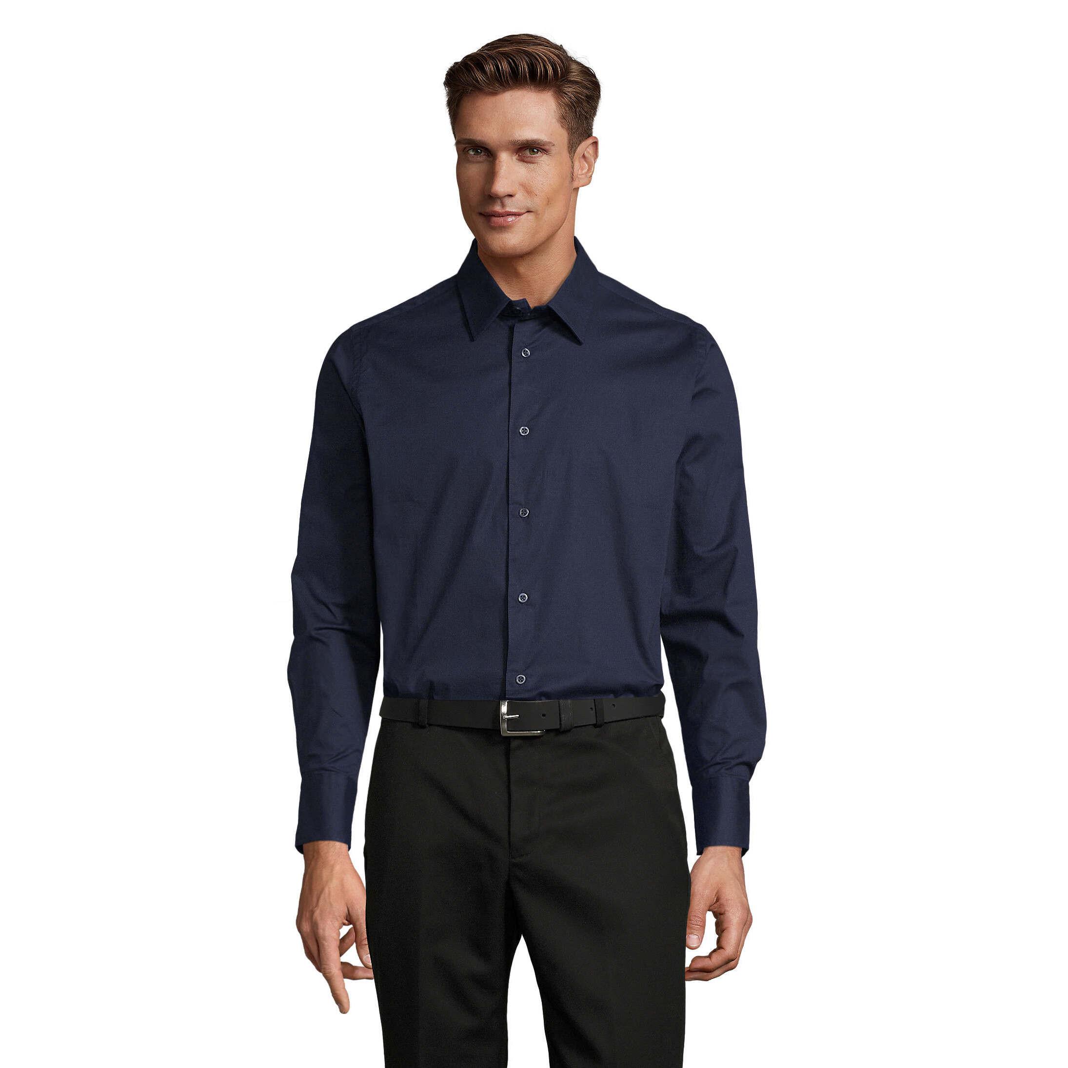 SOLS Ol' Brighton Langarm Slim Fit Hemd