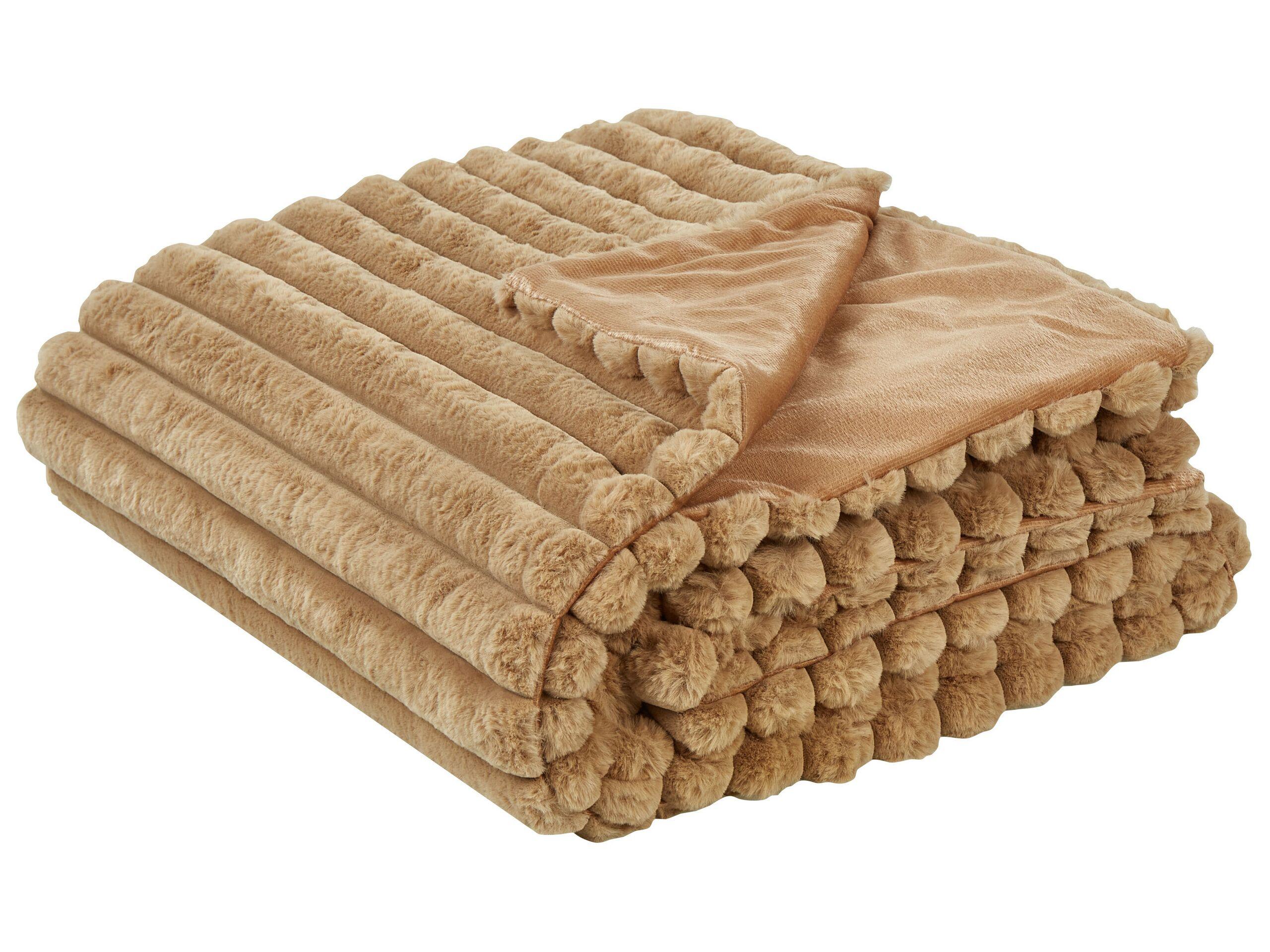 Beliani Tagesdecke aus Webpelz Modern RAKYA