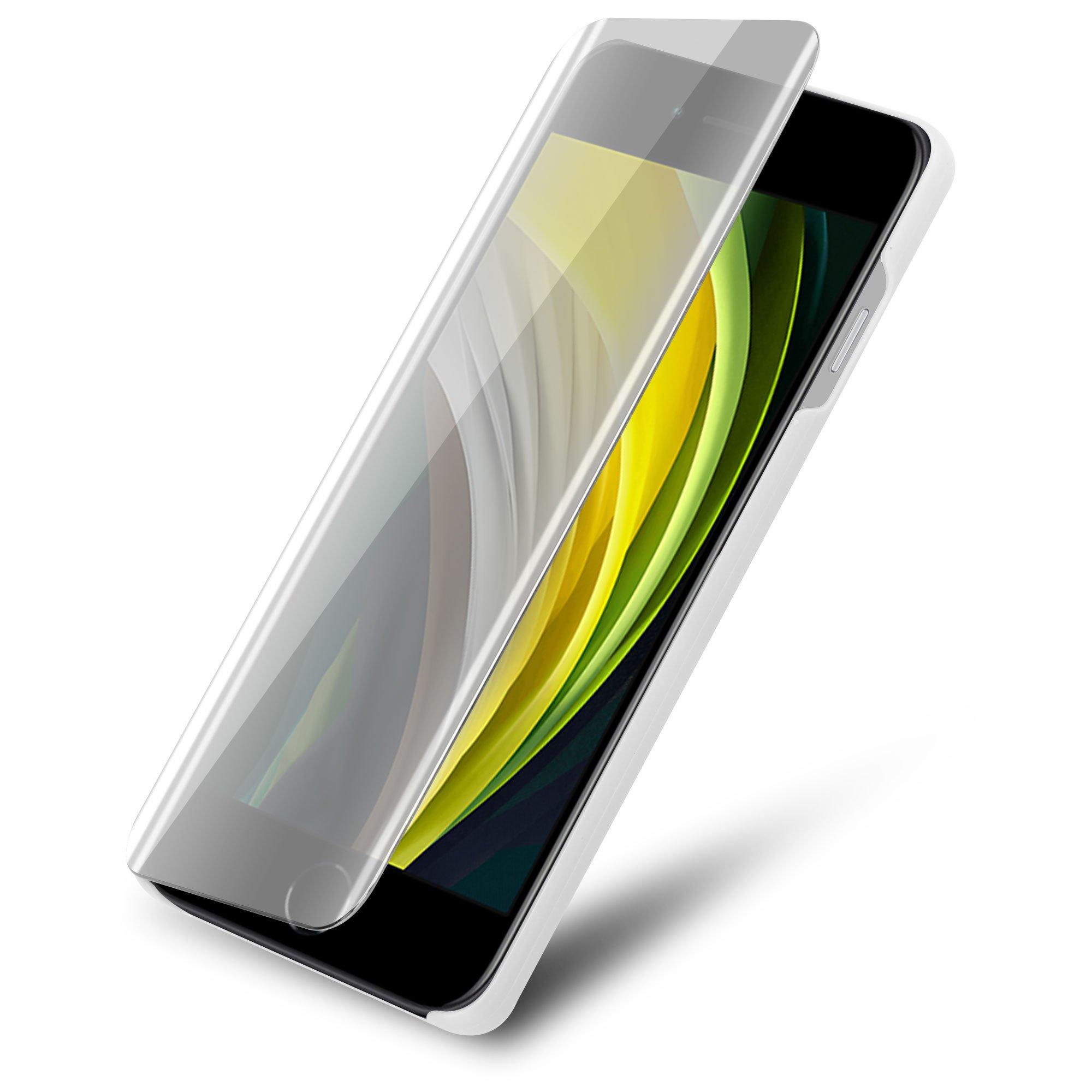 Cadorabo Hülle für Apple iPhone 7 7S 8 SE 2020 Spiegel Standfunktion 360 Grad Schutz