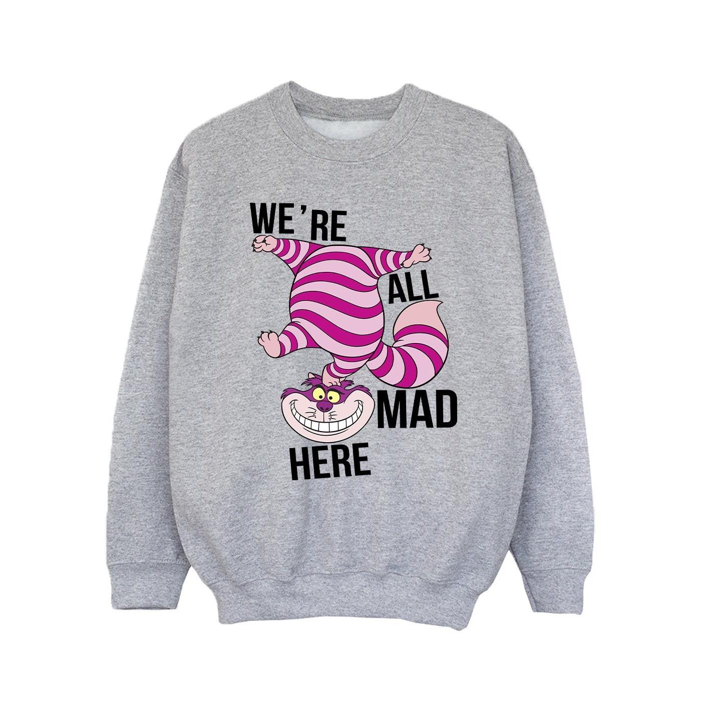 Disney Alice In Wonderland All Mad Here Sweatshirt