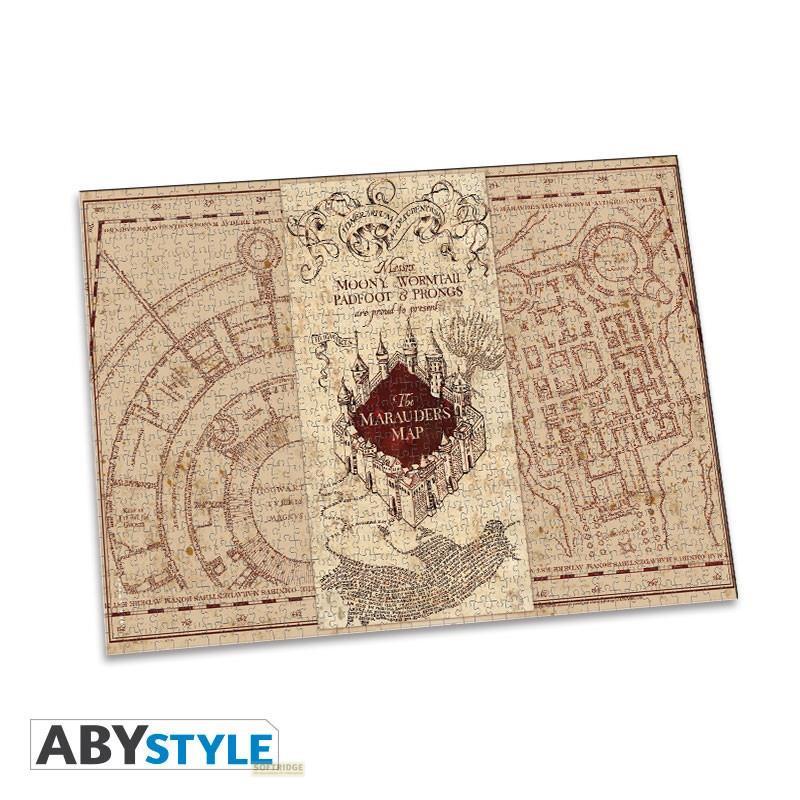 Abystyle Puzzle - Rätsel - Sprachunabhängige - Harry Potter - 1000 pieces - Karte des Rumtreibers