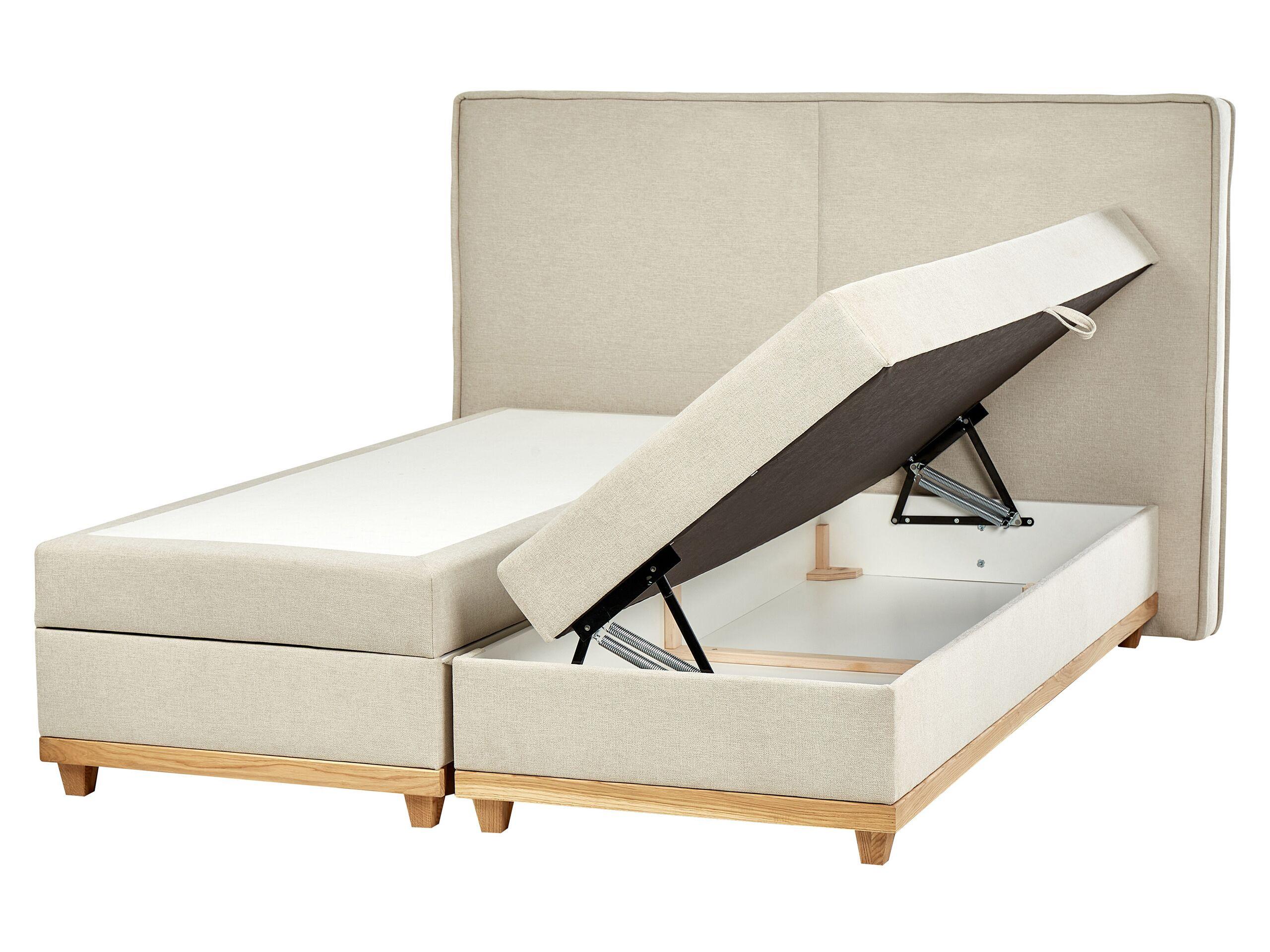 Beliani Boxspringbett mit Stauraum aus Polyester Klassisch DYNASTY