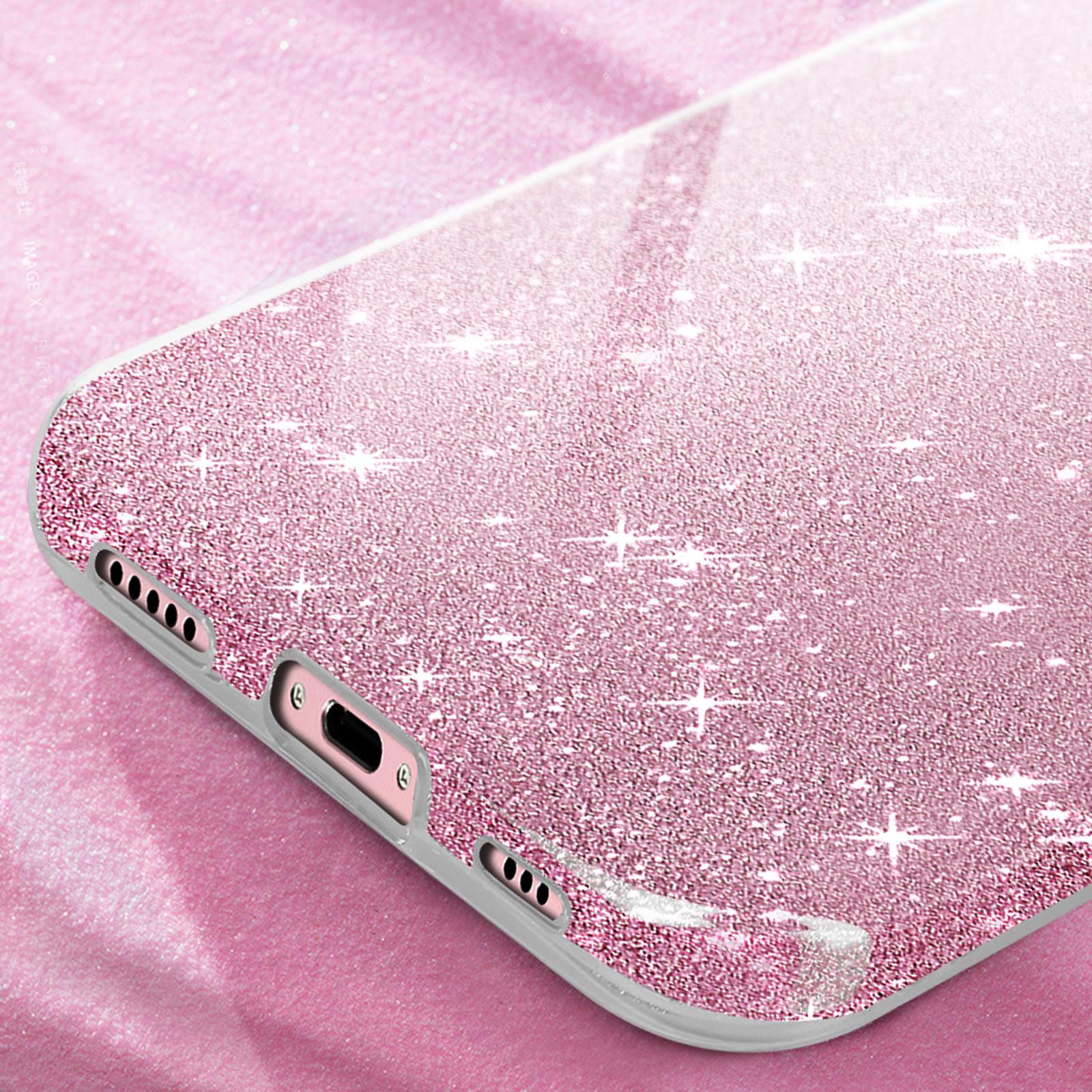 Avizar Glitter Hülle Apple iPhone 16 Rosegold