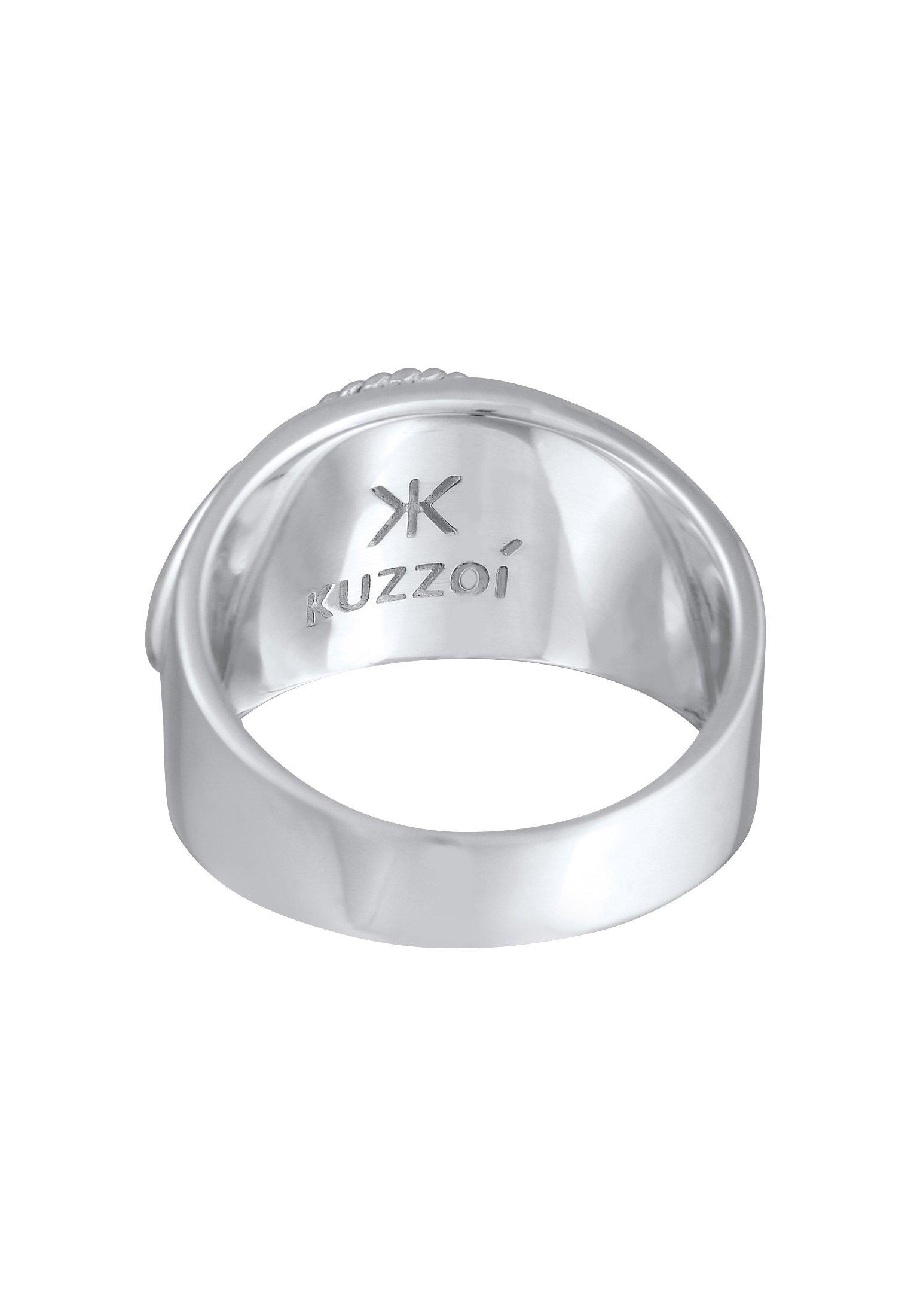 Kuzzoi Ring Siegelring Türkiser Howlith 925 Silber