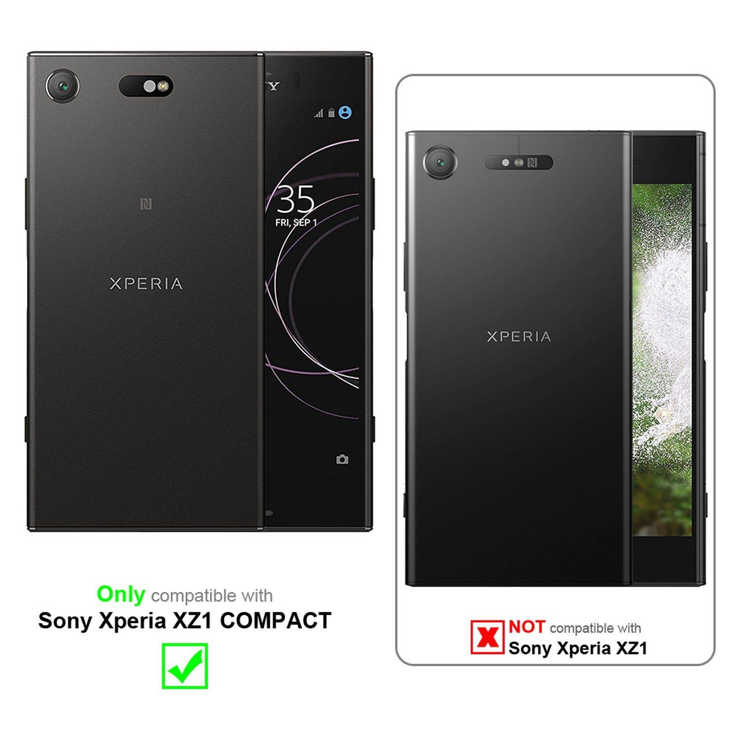 Cadorabo Hülle für Sony Xperia XZ1 COMPACT TPU Silikon Frosted
