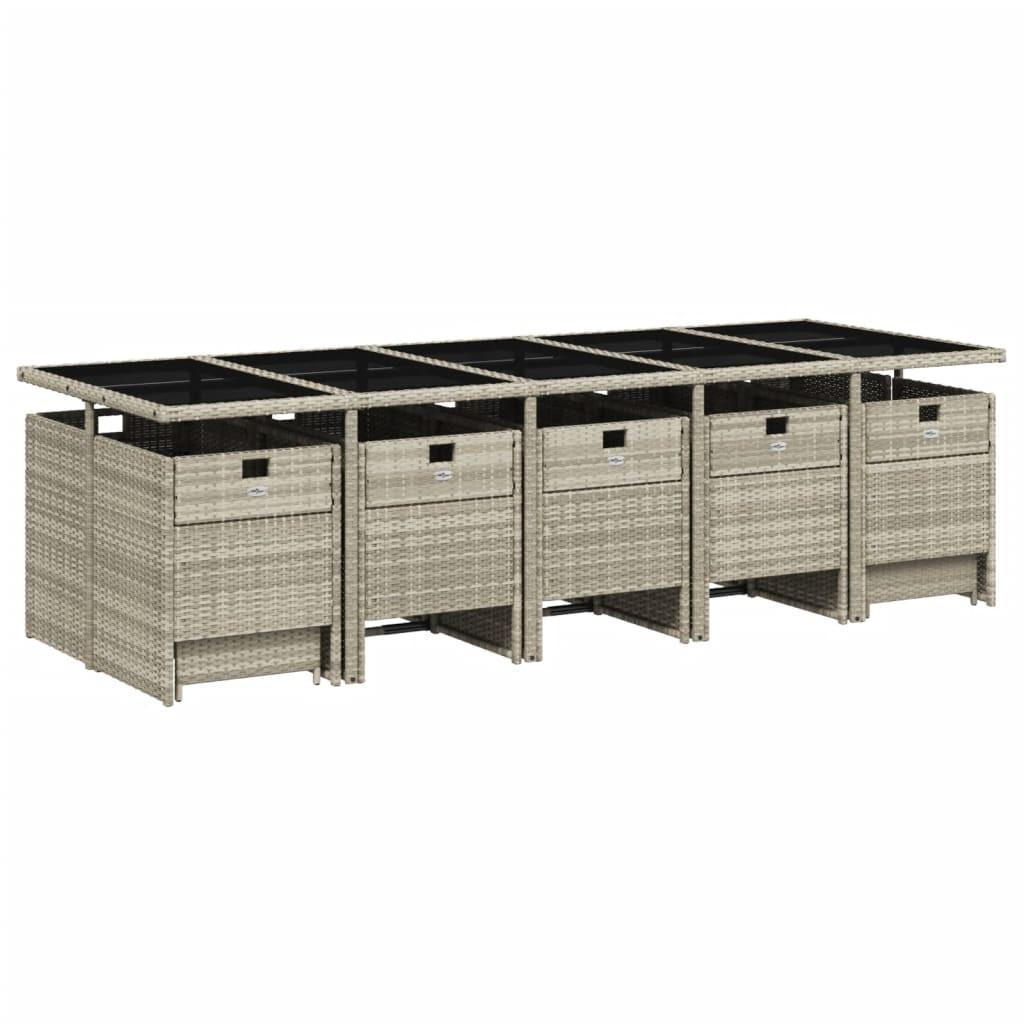 VidaXL Garten essgruppe poly-rattan