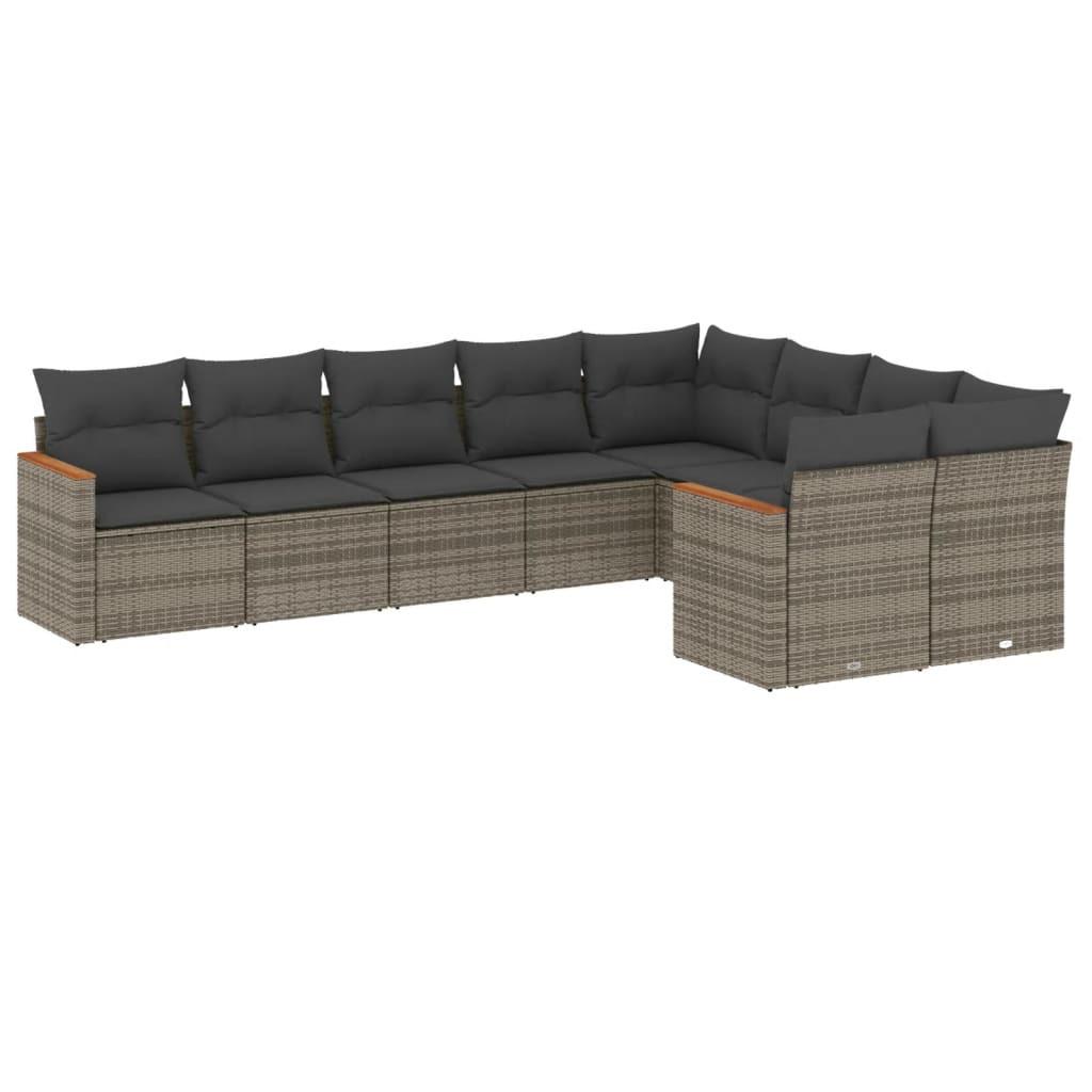 VidaXL Garten sofagarnitur poly-rattan