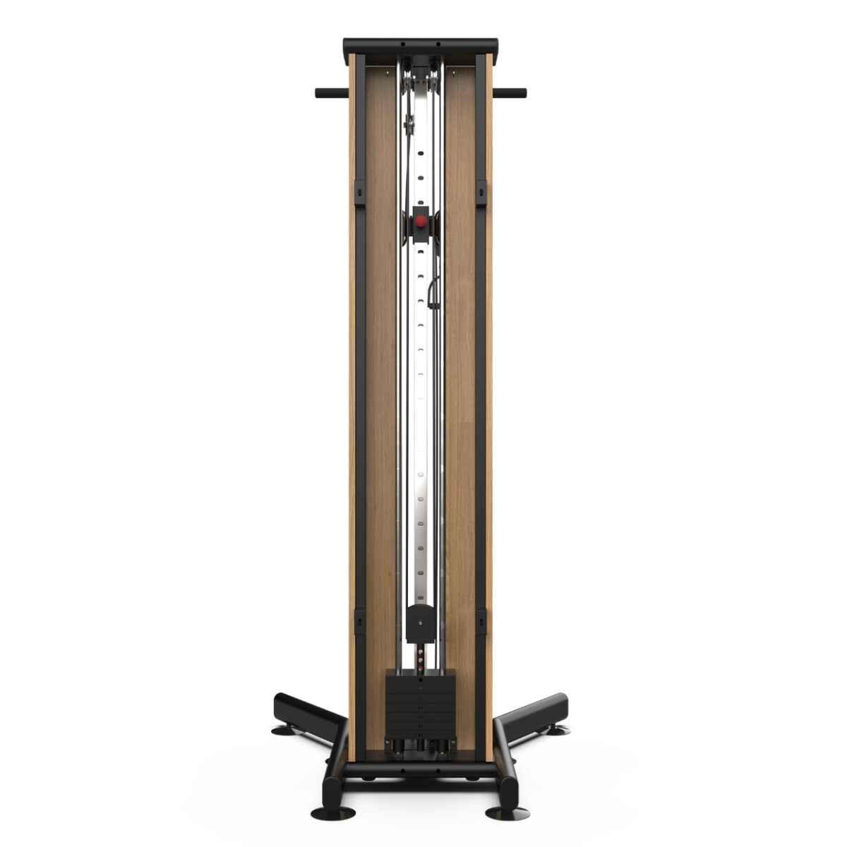 TWHEELS Fitness Seilzugturm aus Eichenholz