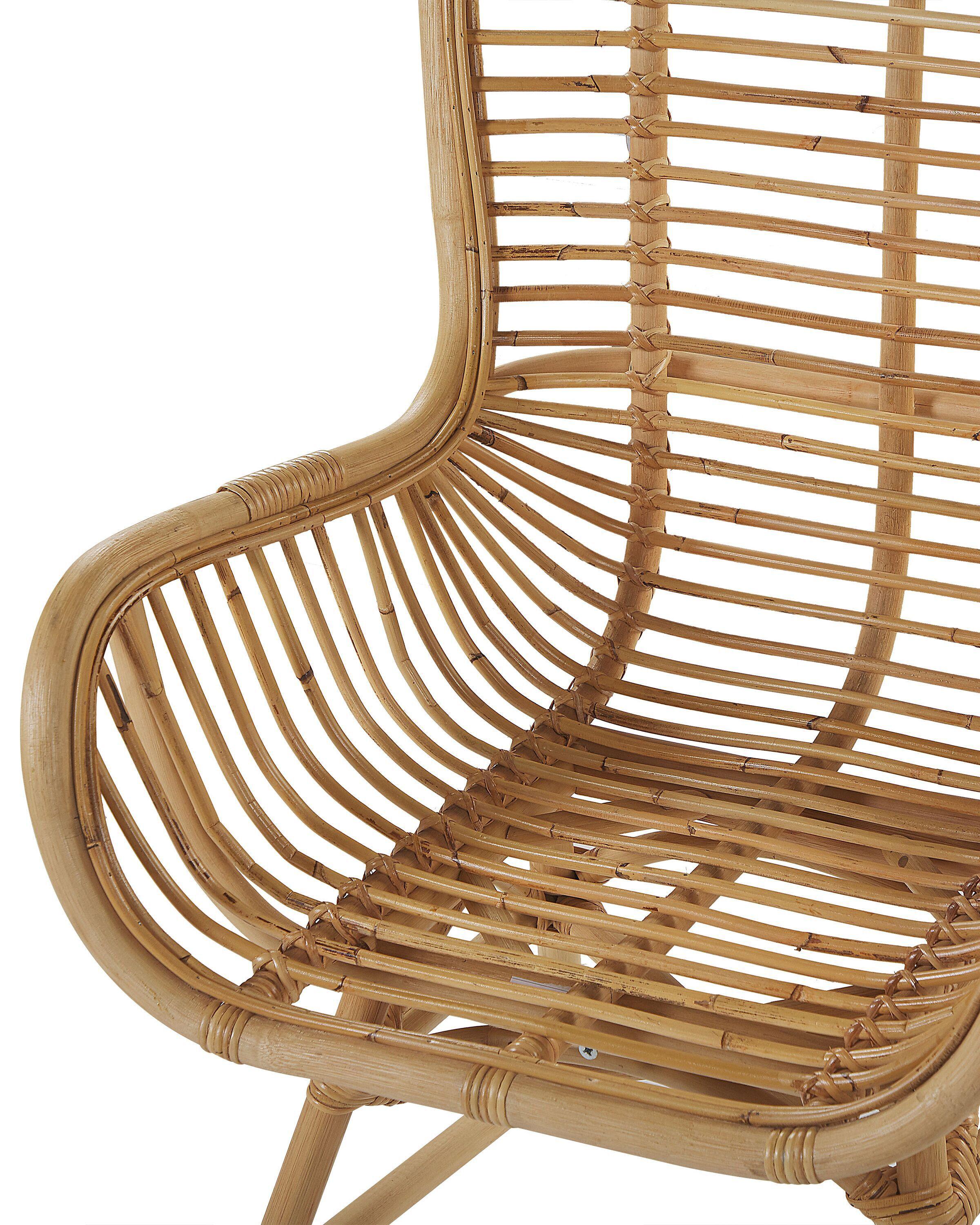 Beliani Esszimmerstuhl aus Rattan Boho TOGO