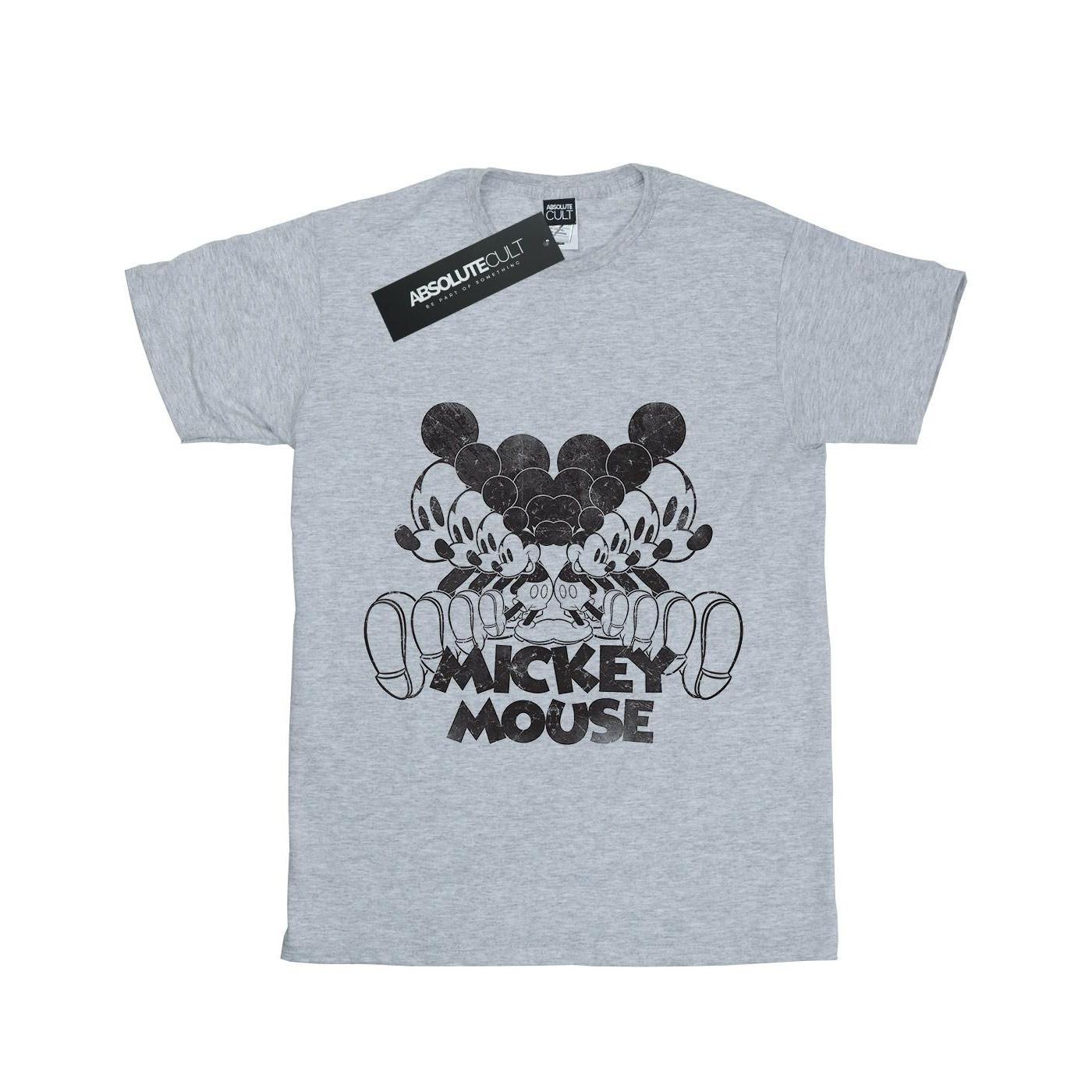 Disney Mickey Mouse Distressed Heads T-Shirt