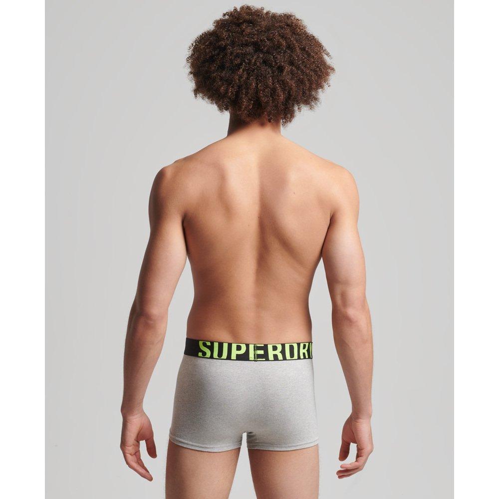 Superdry boxer n bio-baumwolle uperdry dual logo (x2)