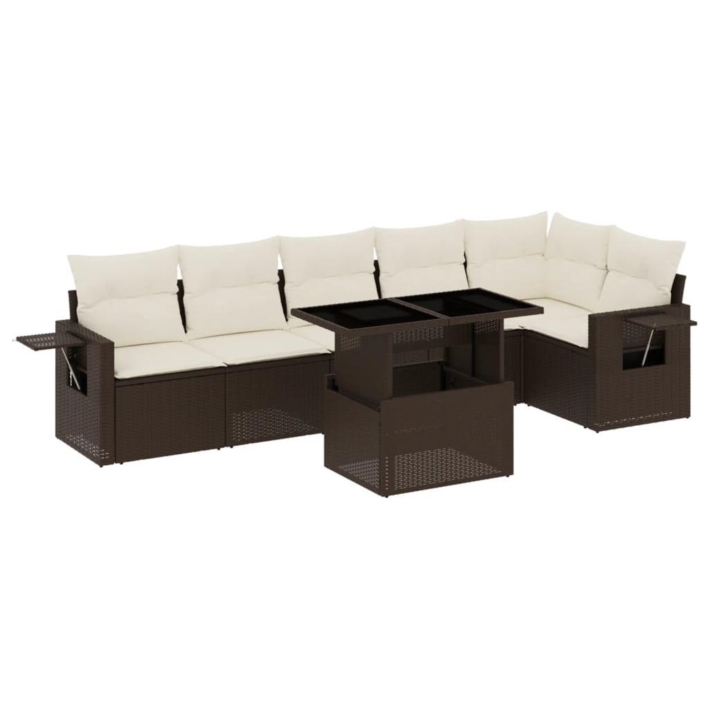 VidaXL Garten sofagarnitur poly-rattan