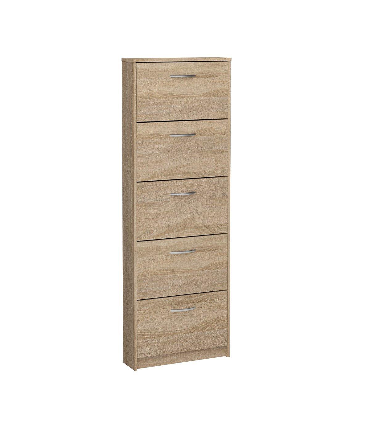 Calicosy Schuhmöbel 5 Klappen Step - L58,5 x H168,5 cm