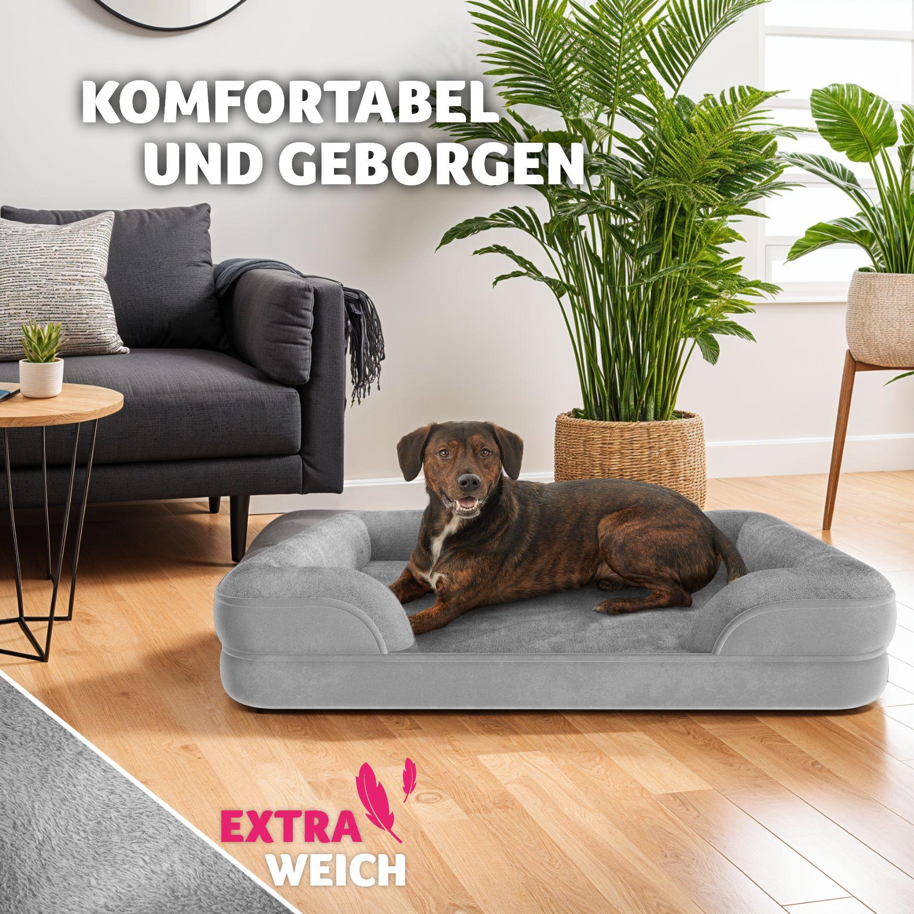 Tectake Orthopädisches Hundebett Kimba XL