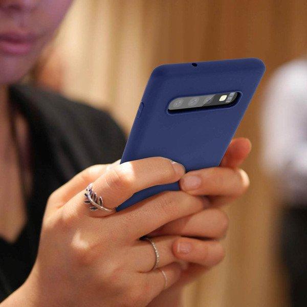 Avizar Soft Touch Hülle Dunkelblau Galaxy S10