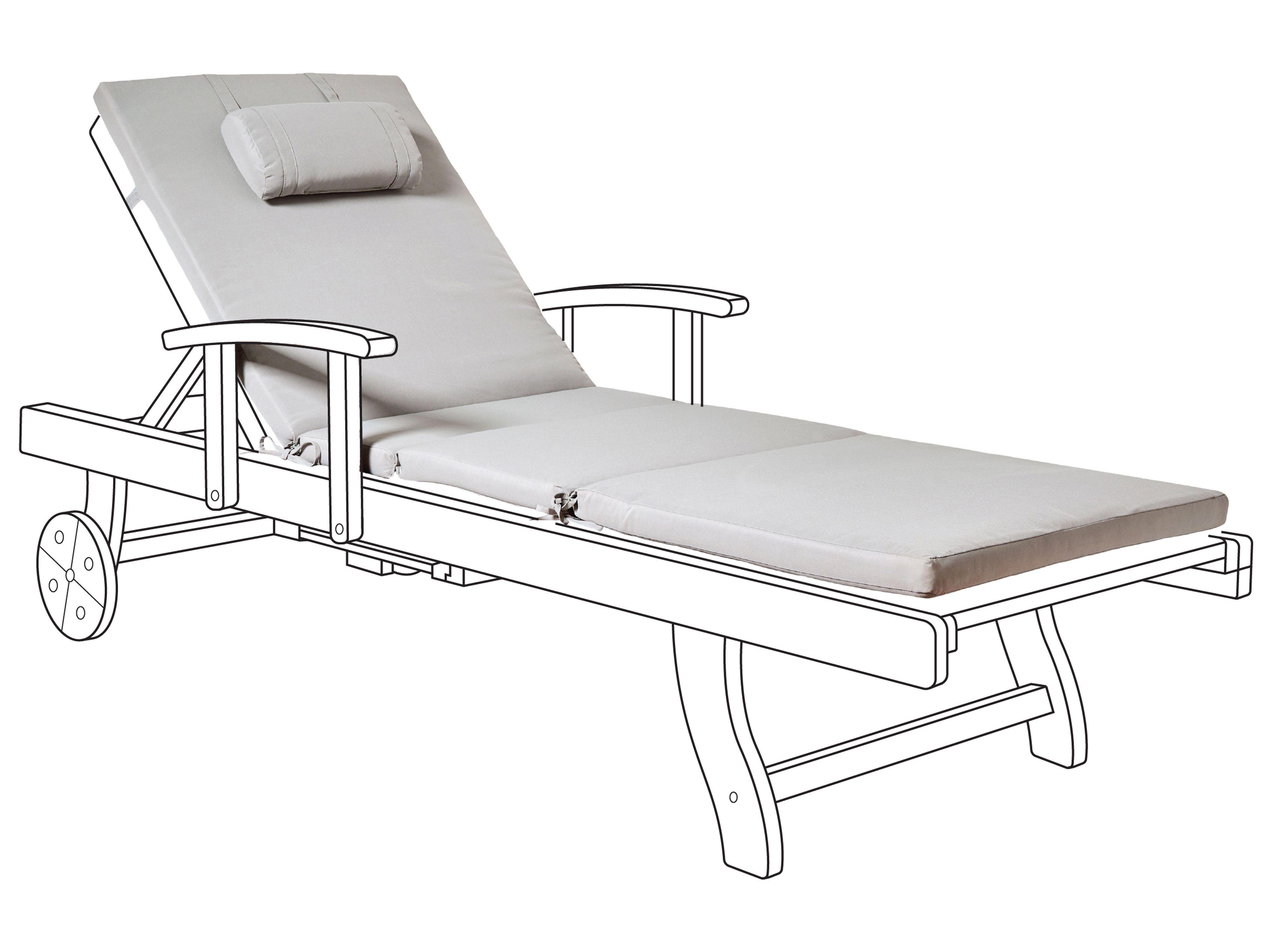 Beliani Liegenauflage aus Polyester Skandinavisch TOSCANA/JAVA/AMANTEA PREMIUM