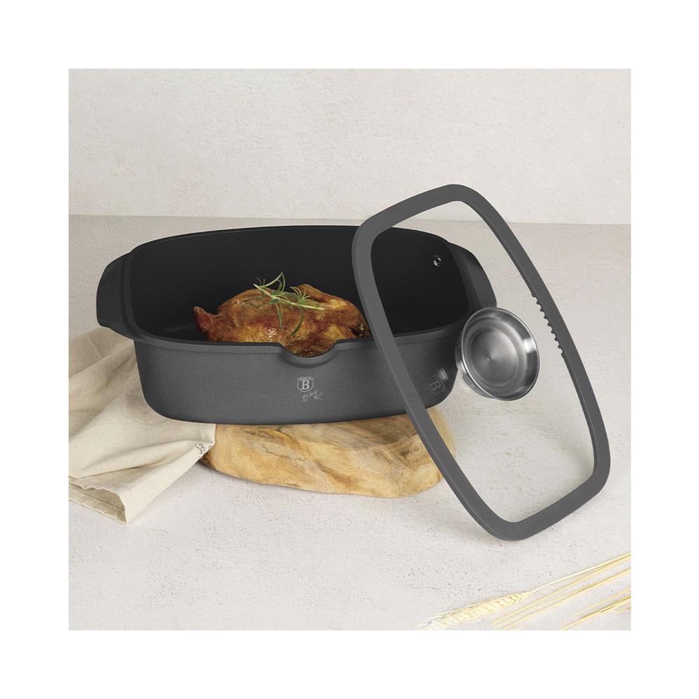 Berlinger Bräter Ø 40cm mit Deckel & Ausgiesser Anthracite Collection