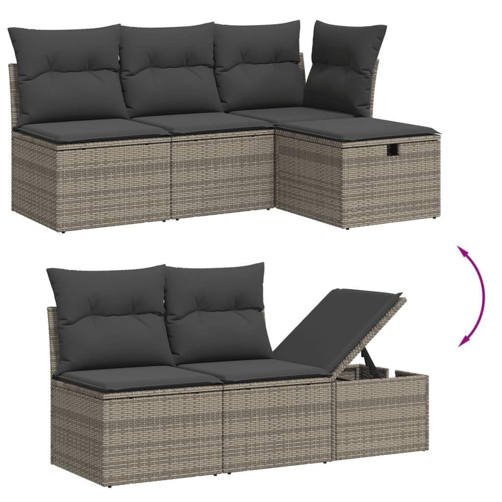 VidaXL Garten sofagarnitur poly-rattan