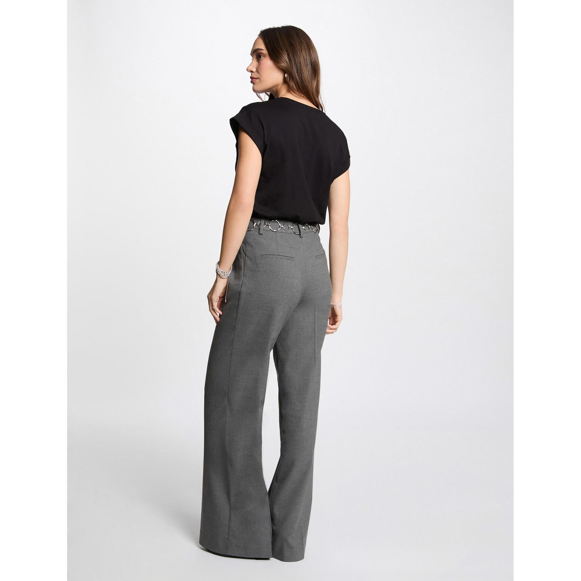 MORGAN T-Shirt mit Nieten-Love-Print