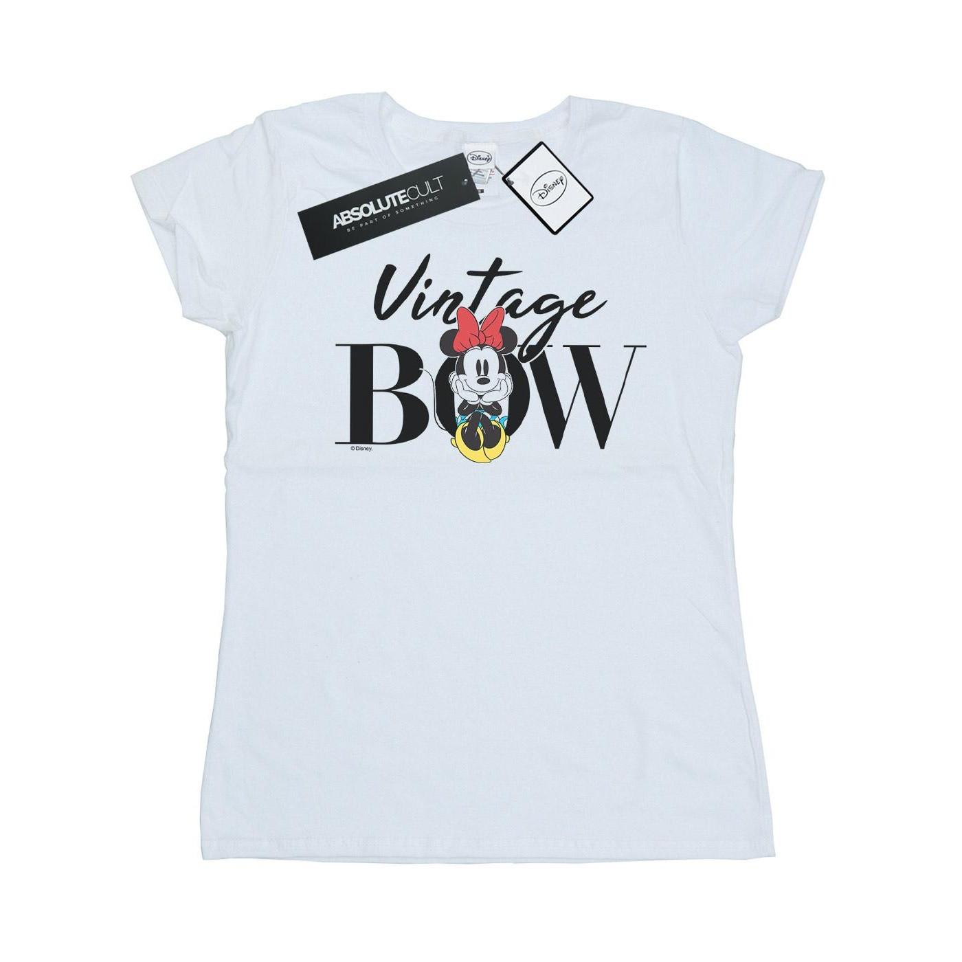 Disney Minnie Maus Vintage Bow Print T-Shirt