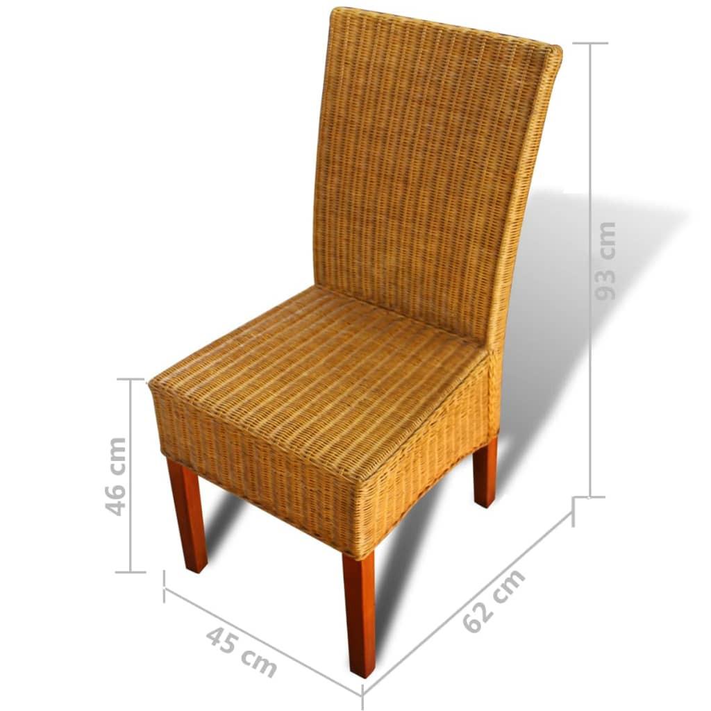 VidaXL Esszimmerstuhl rattan