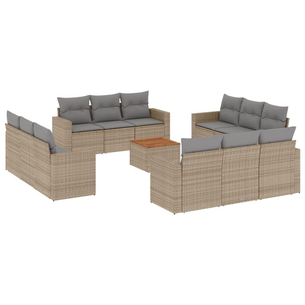 VidaXL Garten sofagarnitur poly-rattan