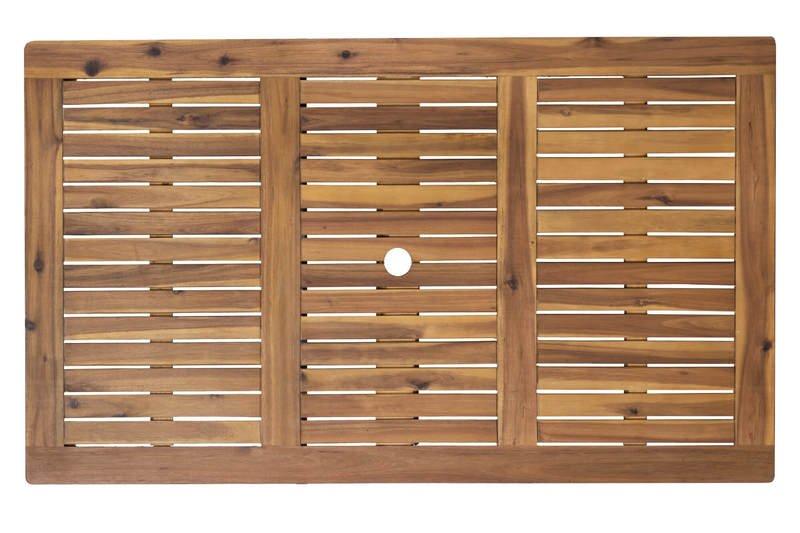 mutoni Garten Sitzgruppe Akazie 135x80 (5-tlg)