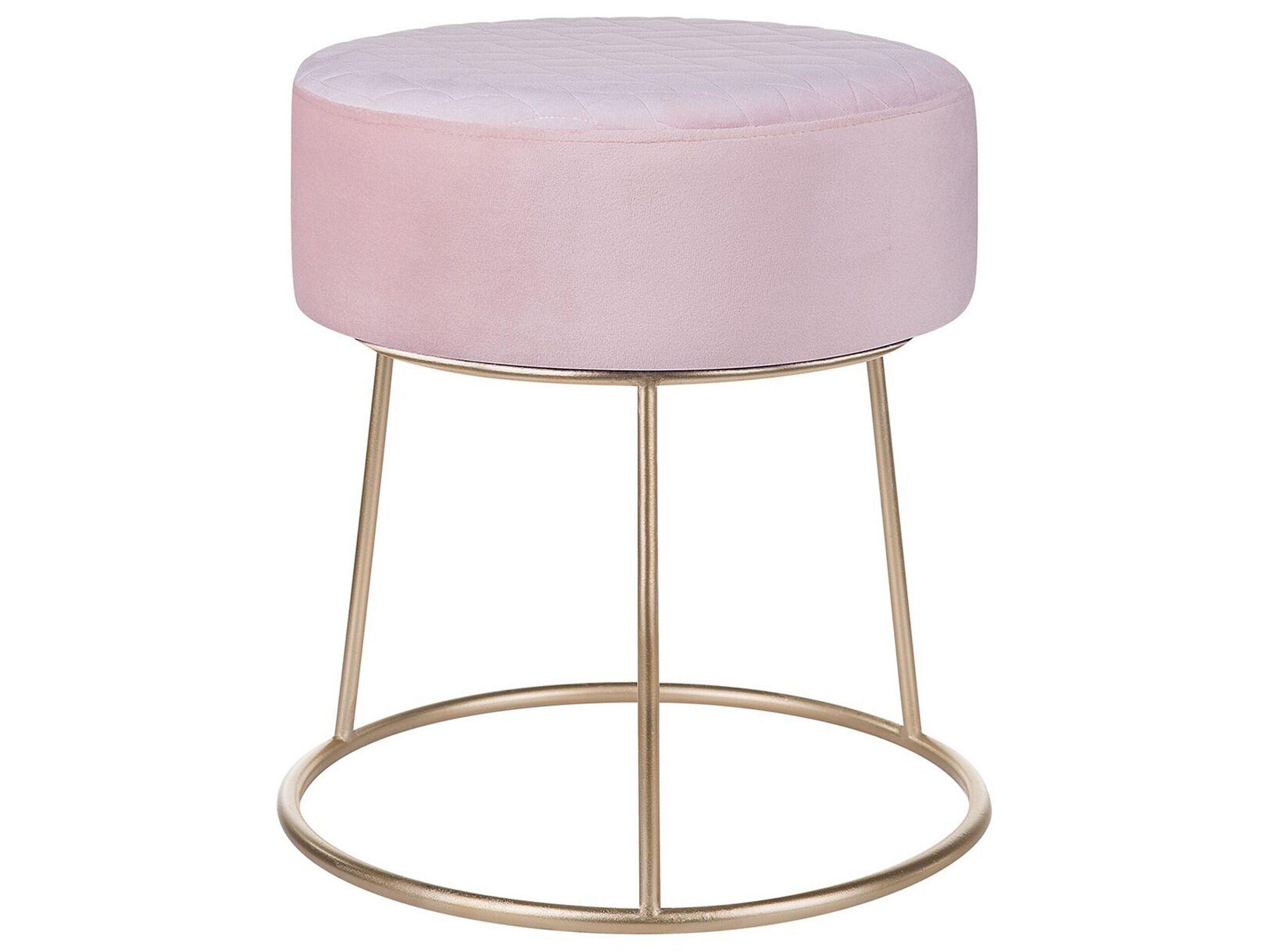 Beliani Hocker aus Samtstoff Modern DELCO
