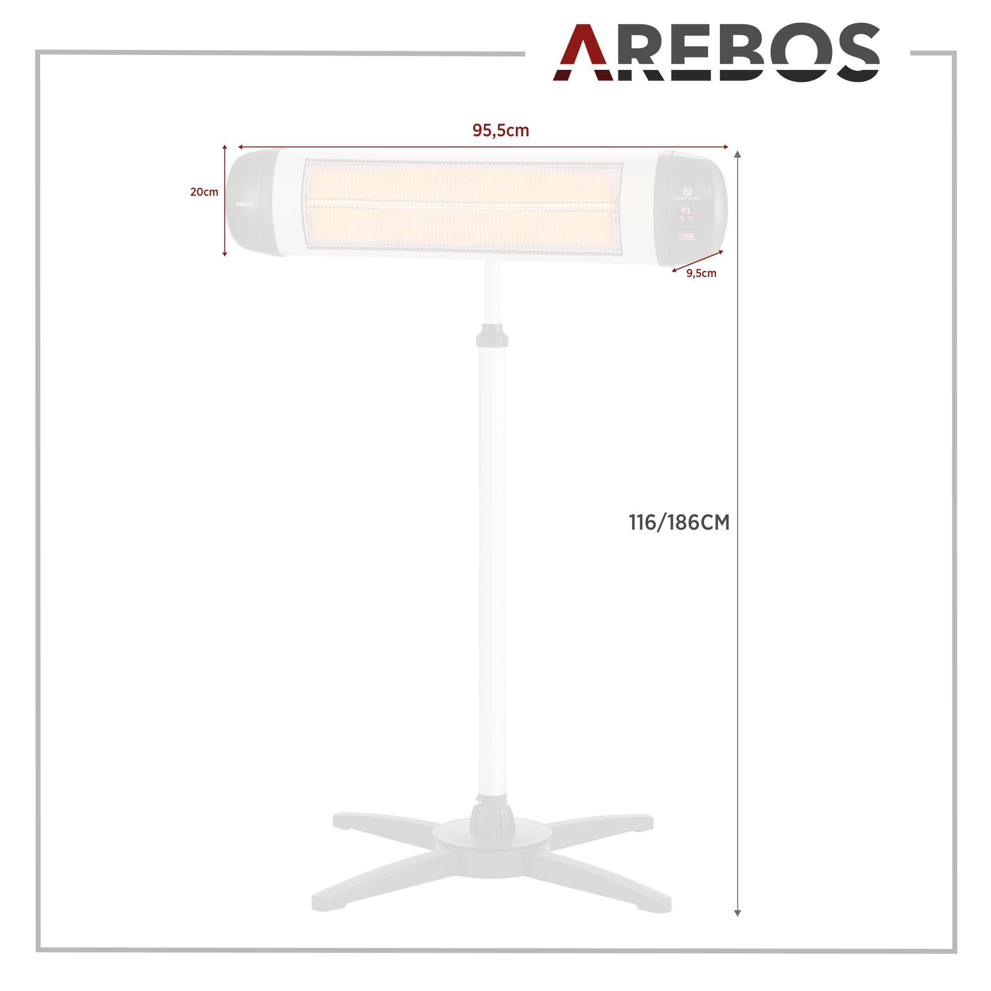 Arebos Infrarot Heizstrahler Wärmestrahler Infrarotstrahler