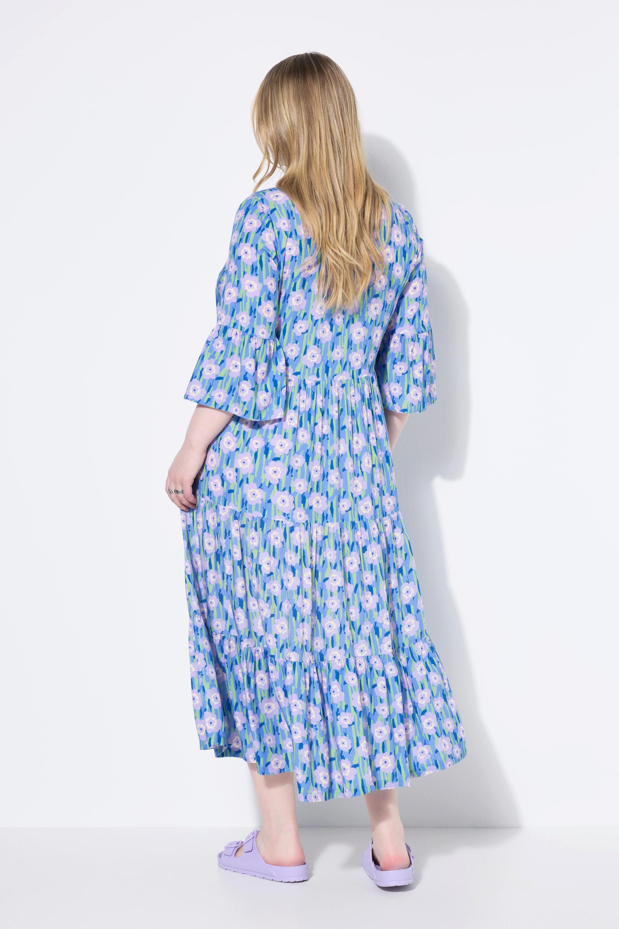 Studio Untold Maxikleid Blumenprint Volants