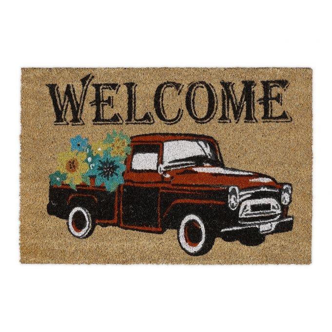 B2X Fußmatte Kokosfaser „Welcome“ Auto