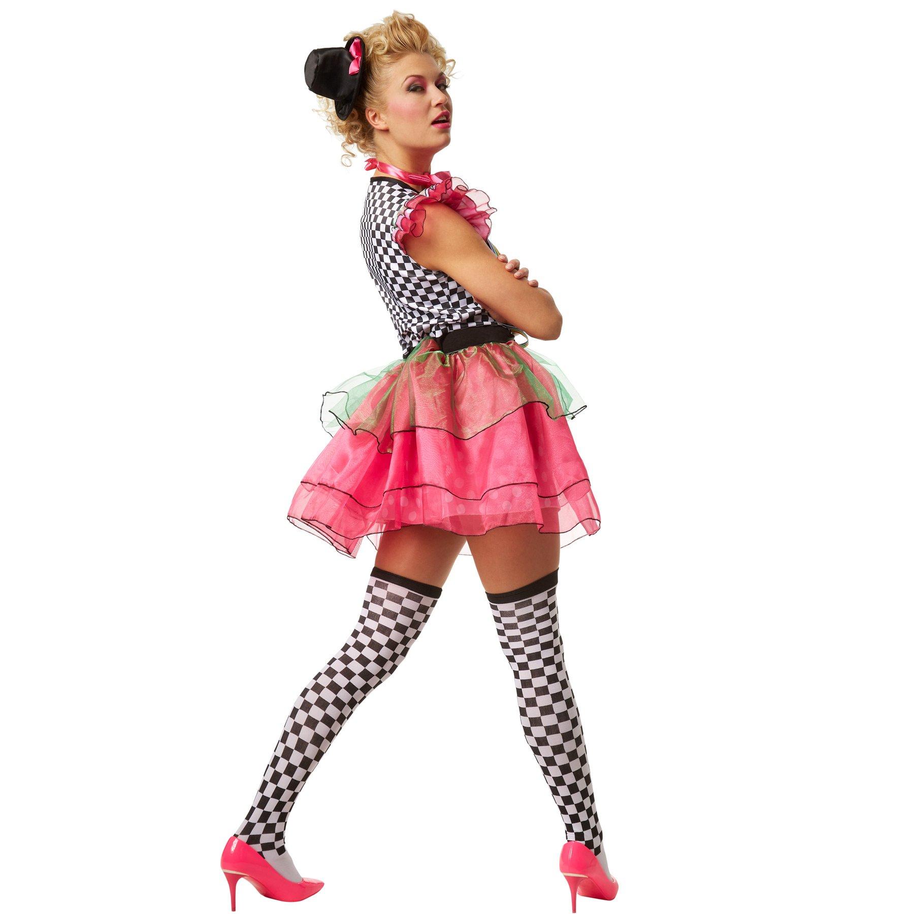 Tectake Frauenkostüm Neon Clown
