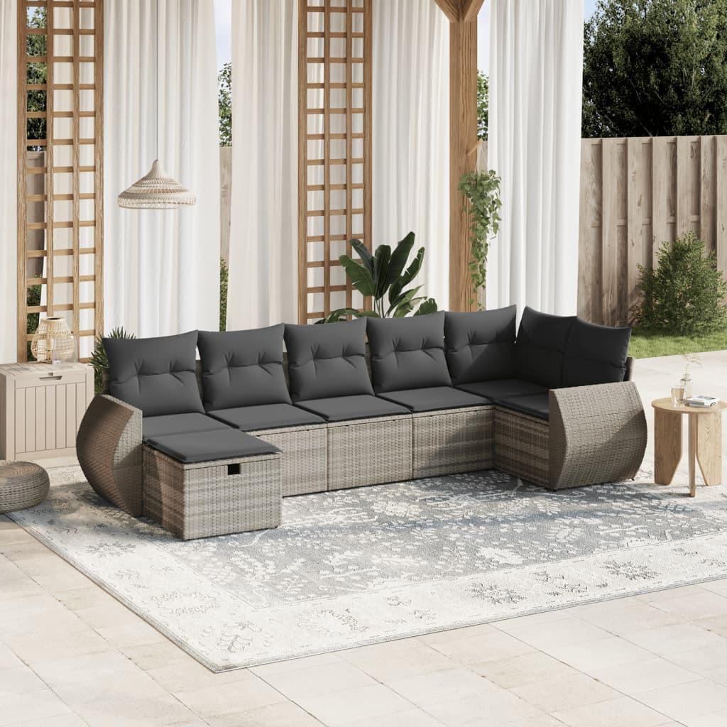 VidaXL Garten sofagarnitur poly-rattan