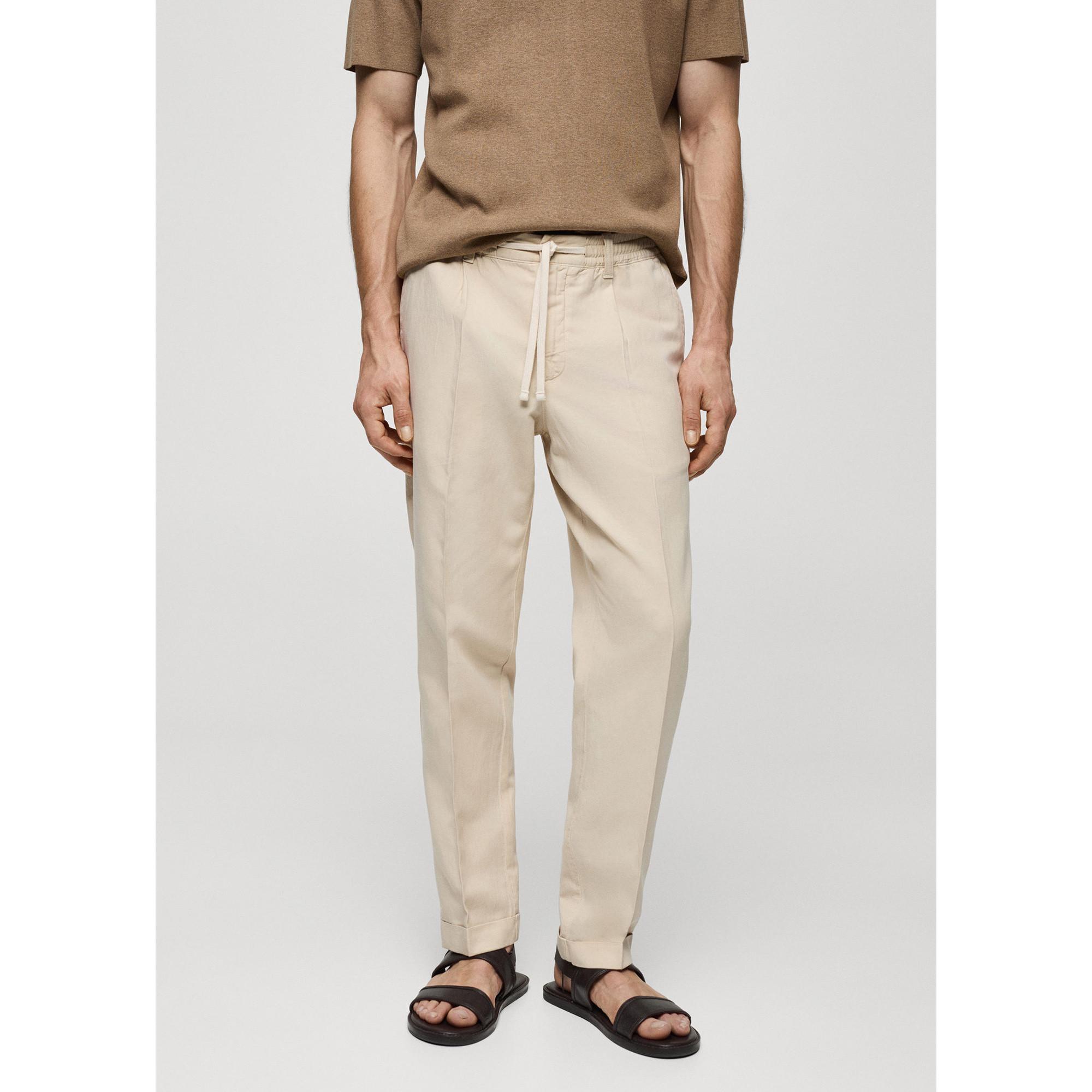 Mango Man Herren Relaxed Loose Fit Kordelzug Hose