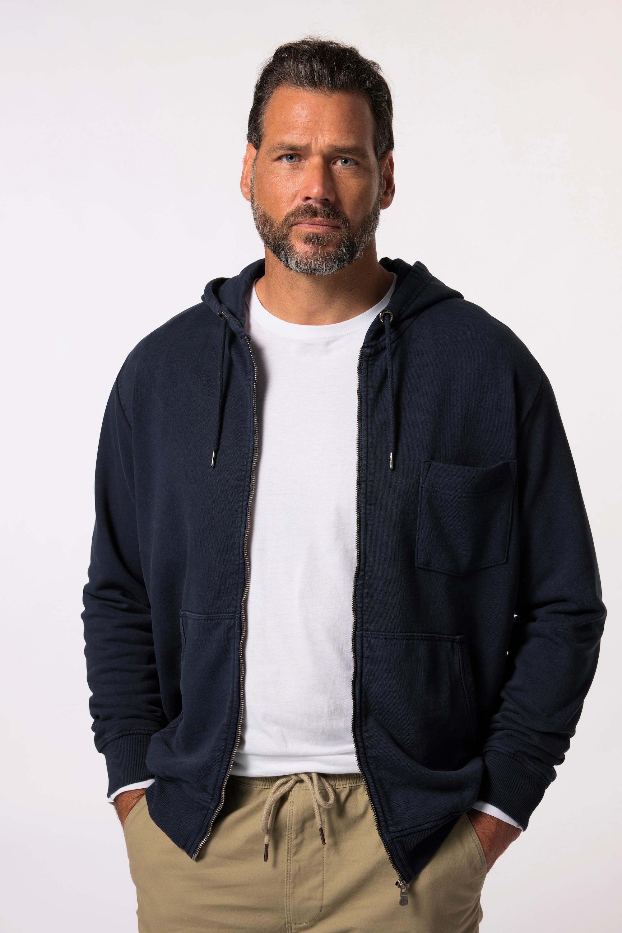 JP1880 Hoodie-Jacke, Sweat, Vintage Look, Kapuze