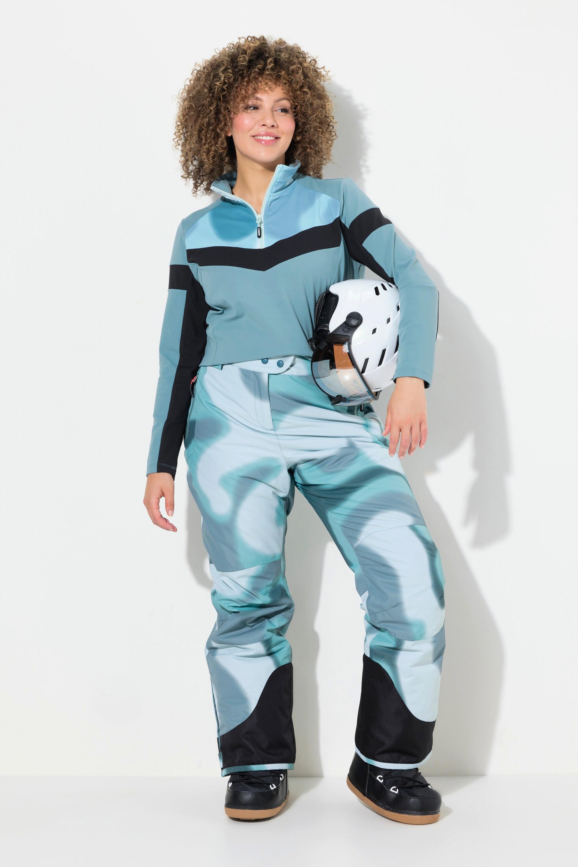 Ulla Popken Skihose wasserdicht mit Klettriegel und Formknie