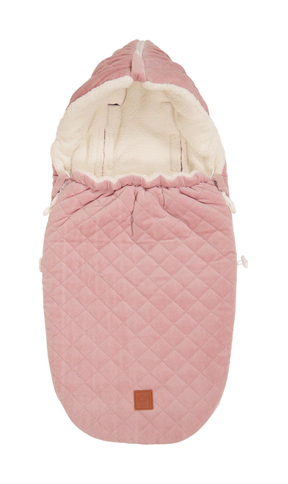 Kaiser Babyschalen Fusssack Velvet Hoody rosa