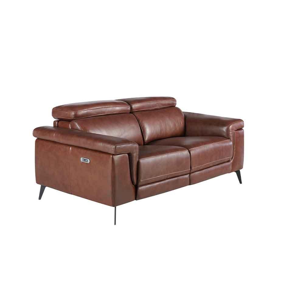 ANGEL CERDA 2-Sitzer-Sofa, gepolstert mit Rindsleder