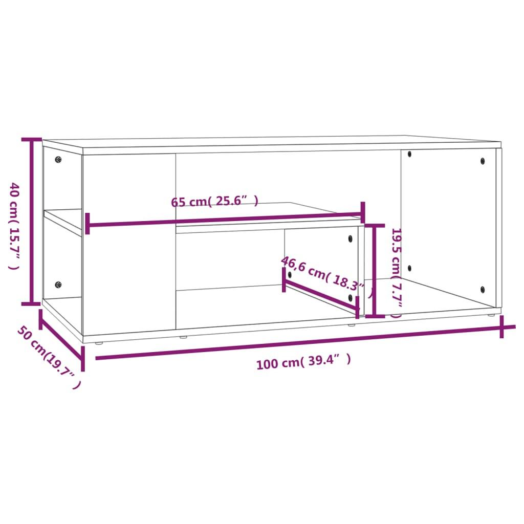 VidaXL Couchtisch holzwerkstoff