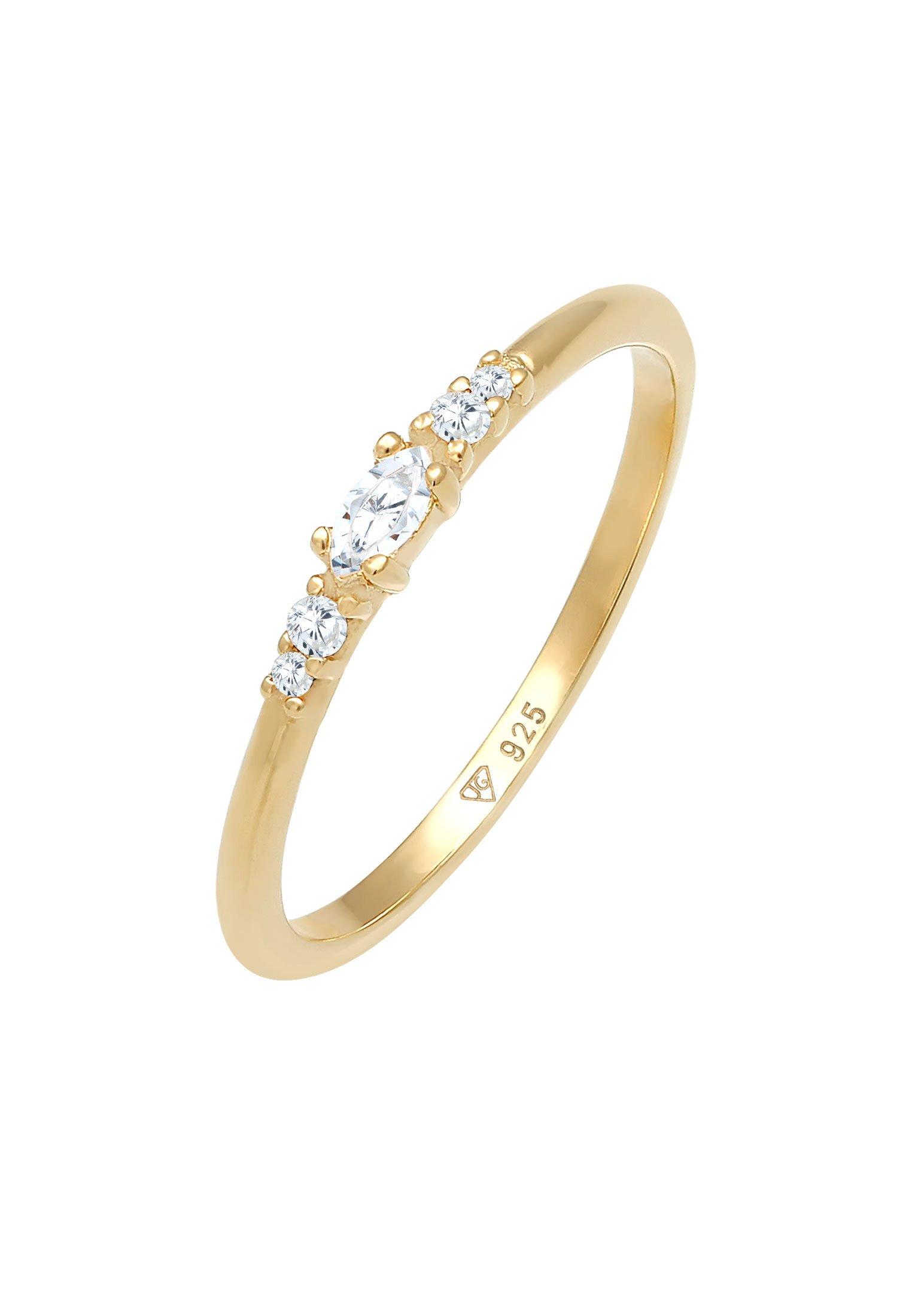 Elli Ring Verlobung Zirkonia Marquise