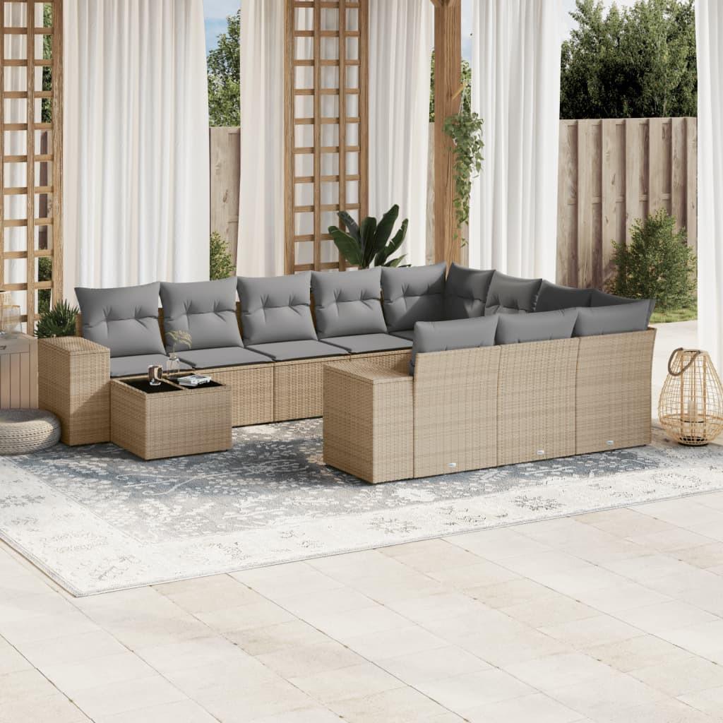 VidaXL Garten sofagarnitur poly-rattan