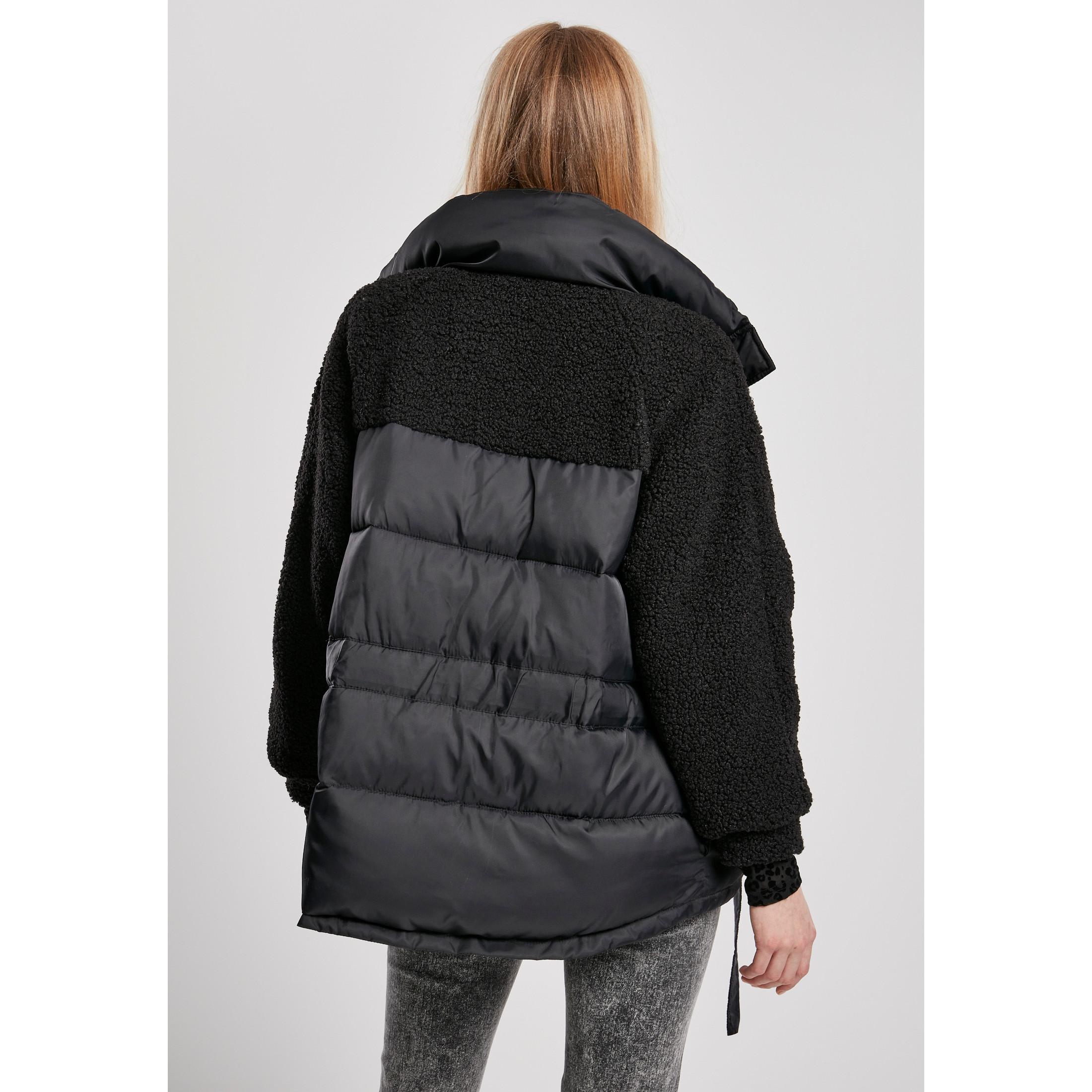 URBAN CLASSICS jacke damen sherpa mix puffer
