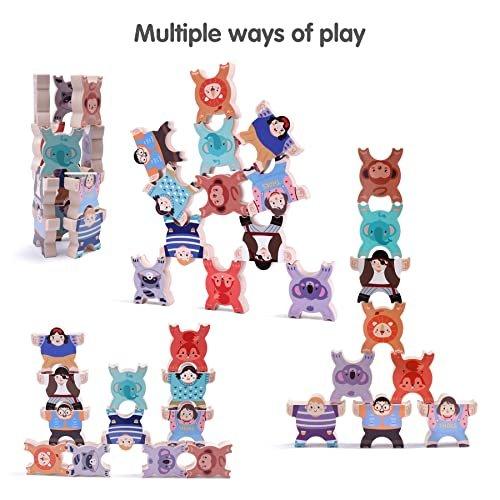 Activity-board Balance Blocks Kids Stacking High Building Blocks Toy Parent Kids Interactive Learning Toy