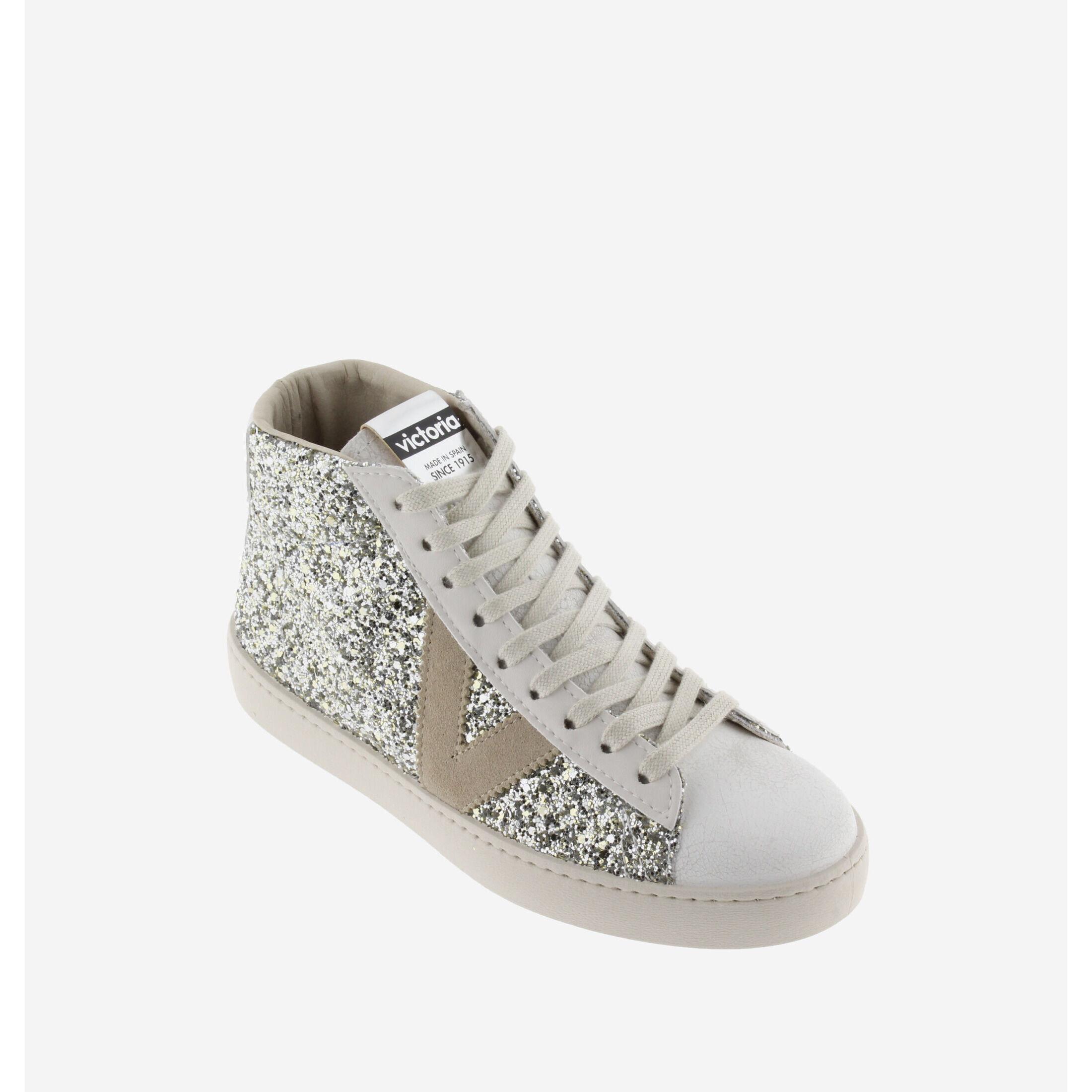 Victoria damen stiefeletten berlin glitter & piel