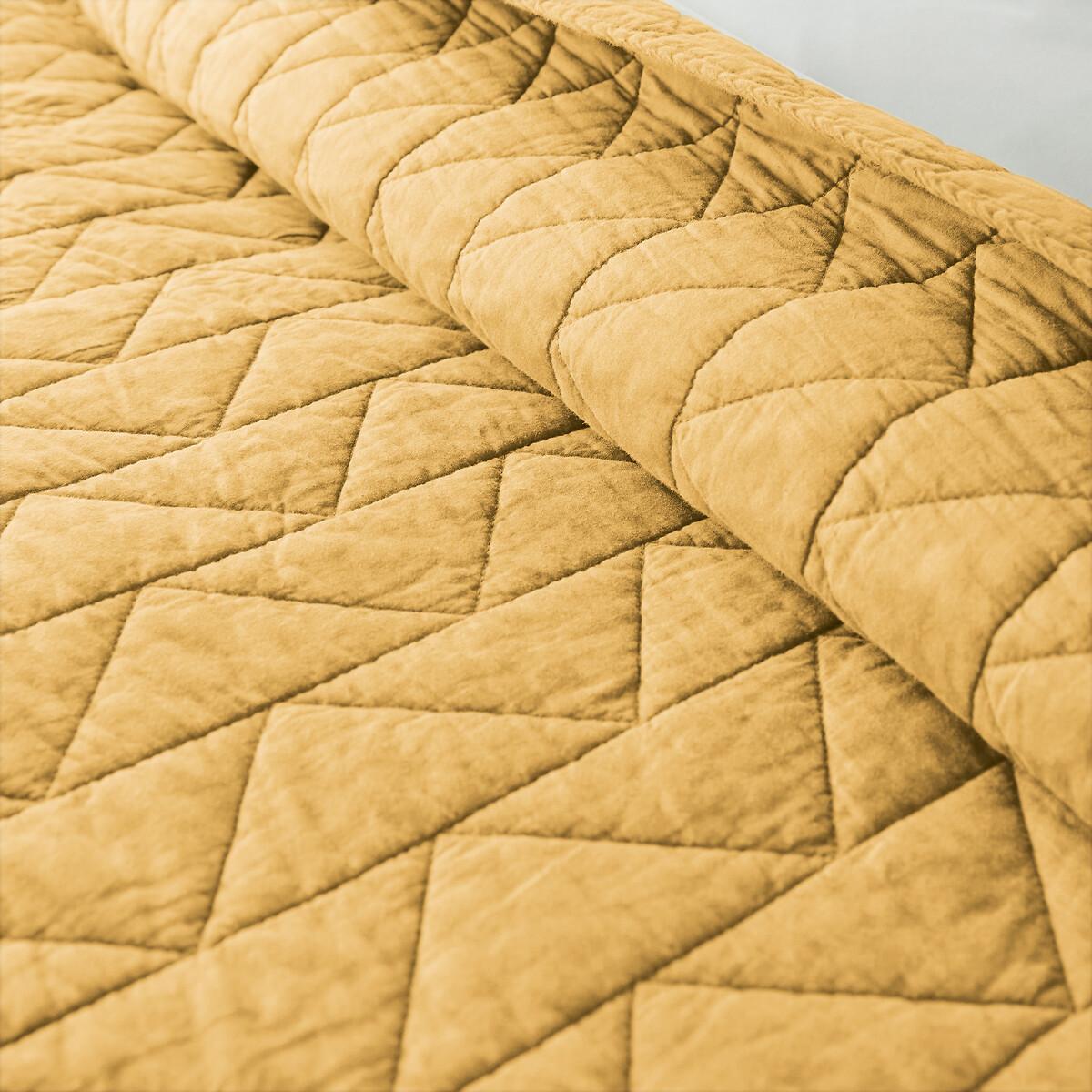 La Redoute Intérieurs Gesteppte Tagesdecke Scenario mit Zickzack-Muster