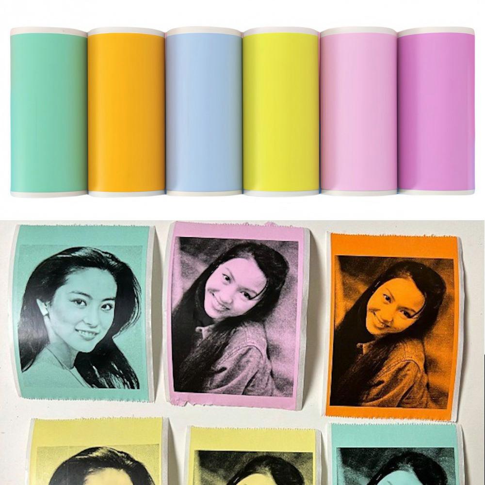 FitLife Thermopapier klebend, 1 Rolle für Mini Drucker Tinyprint