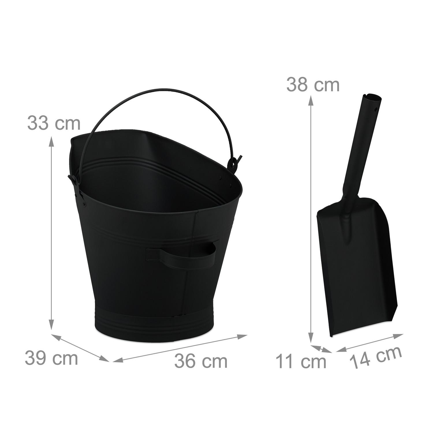 Northio Aschenbecher mit Schaufel 11 l