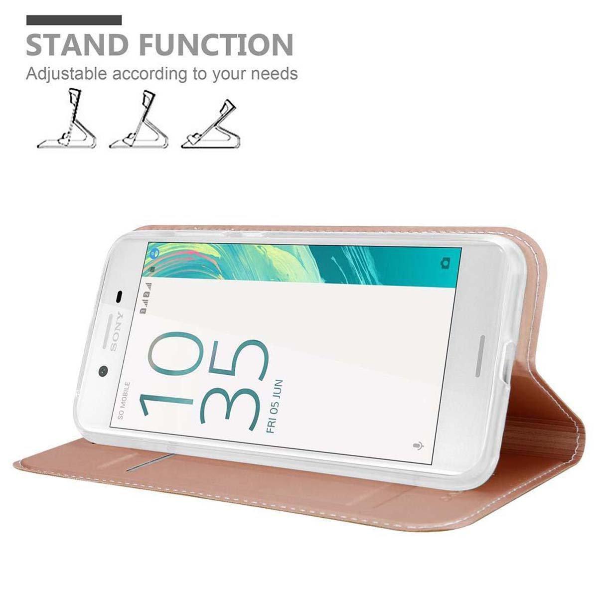 Cadorabo Hülle für Sony Xperia X Magnetverschluss, Kartenfach