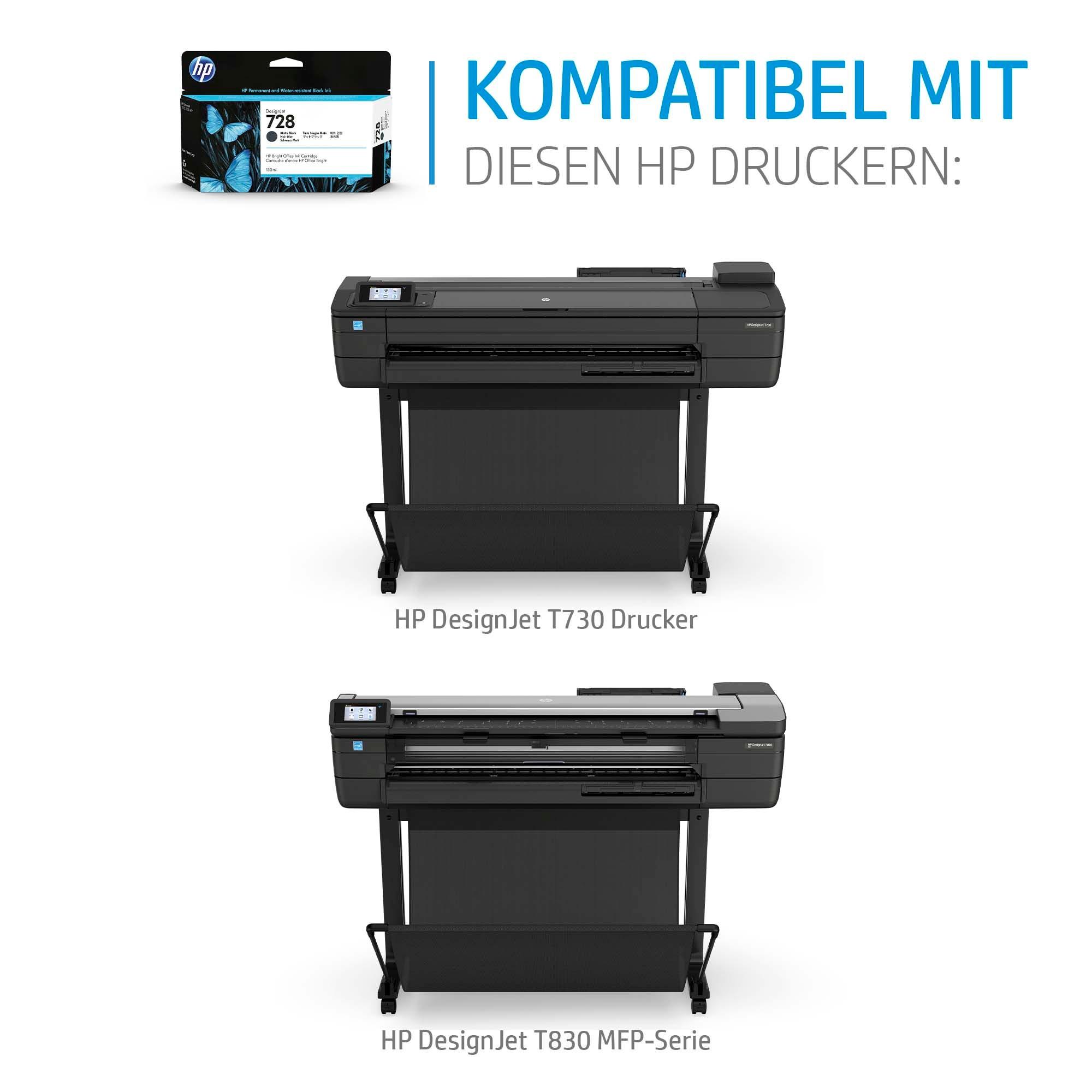 Hewlett-Packard HP Tintenpatrone 728 cyan F9J67A DesignJet T730/T830 130ml