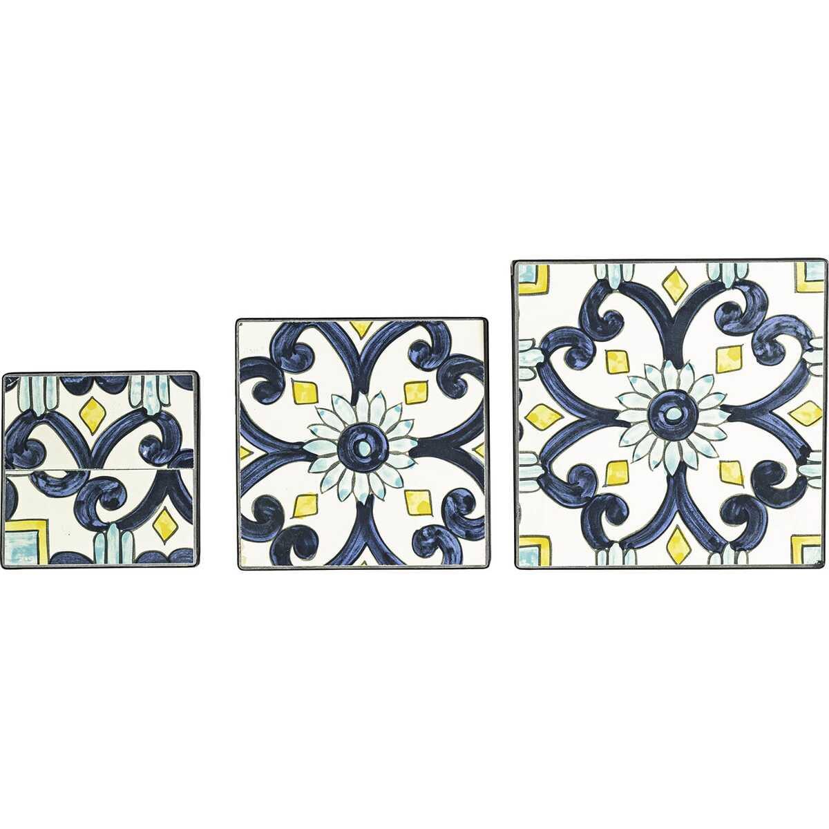 mutoni Garten Beistelltisch Positano quadratisch (3er-Set)